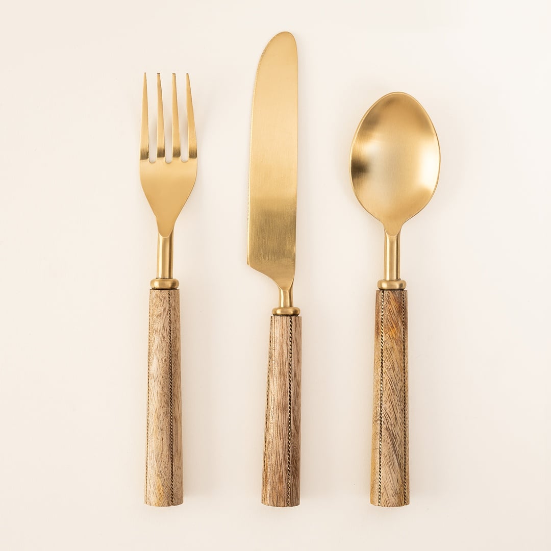 Rampur Çelik Çkb Seti 24x3x1 Cm Natural - Altın