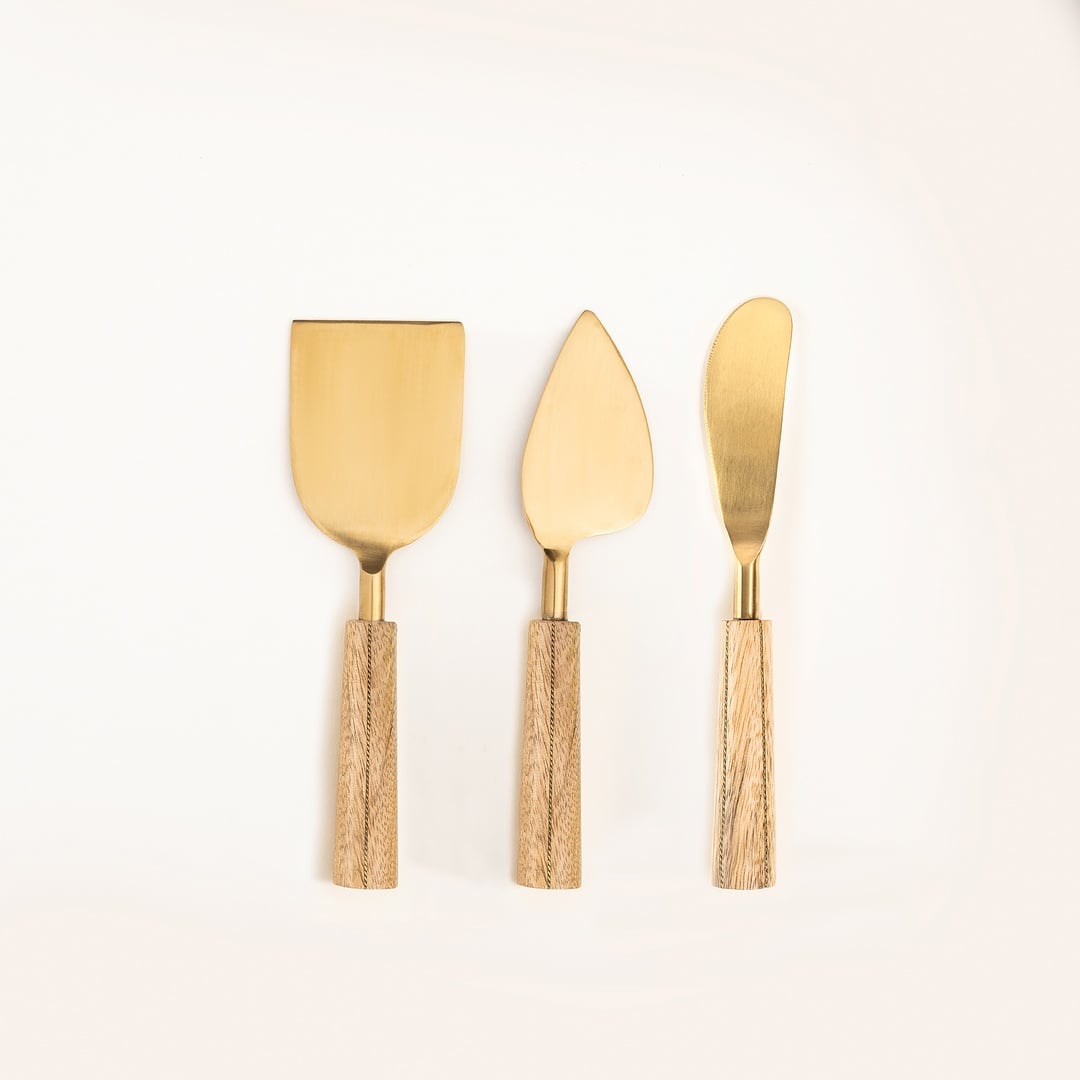 Rampur Çelik Servis Seti 16 Cm Natural - Altın