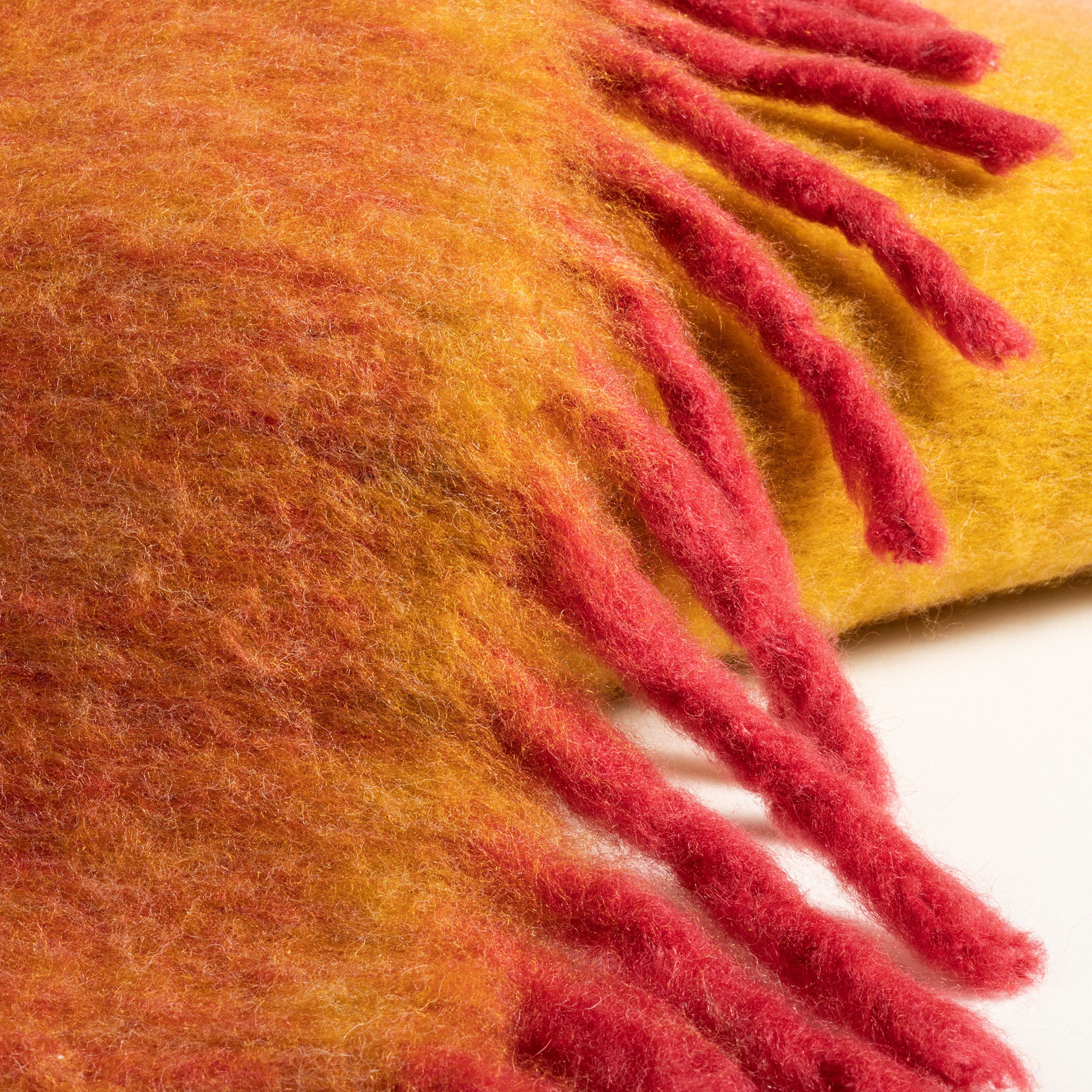 Ropar Saçaklı Ekoseli Akrilik Yün Akrilik Yün Koltuk Şalı 140x180 Cm Renkli