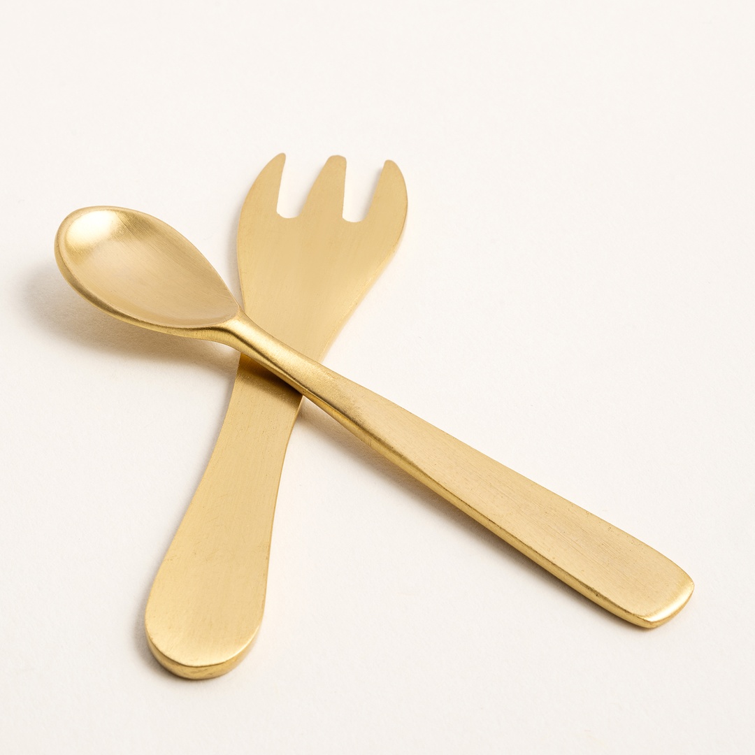 Lotus Pirinç Dekoratif Obje 8 Cm Mat Altın