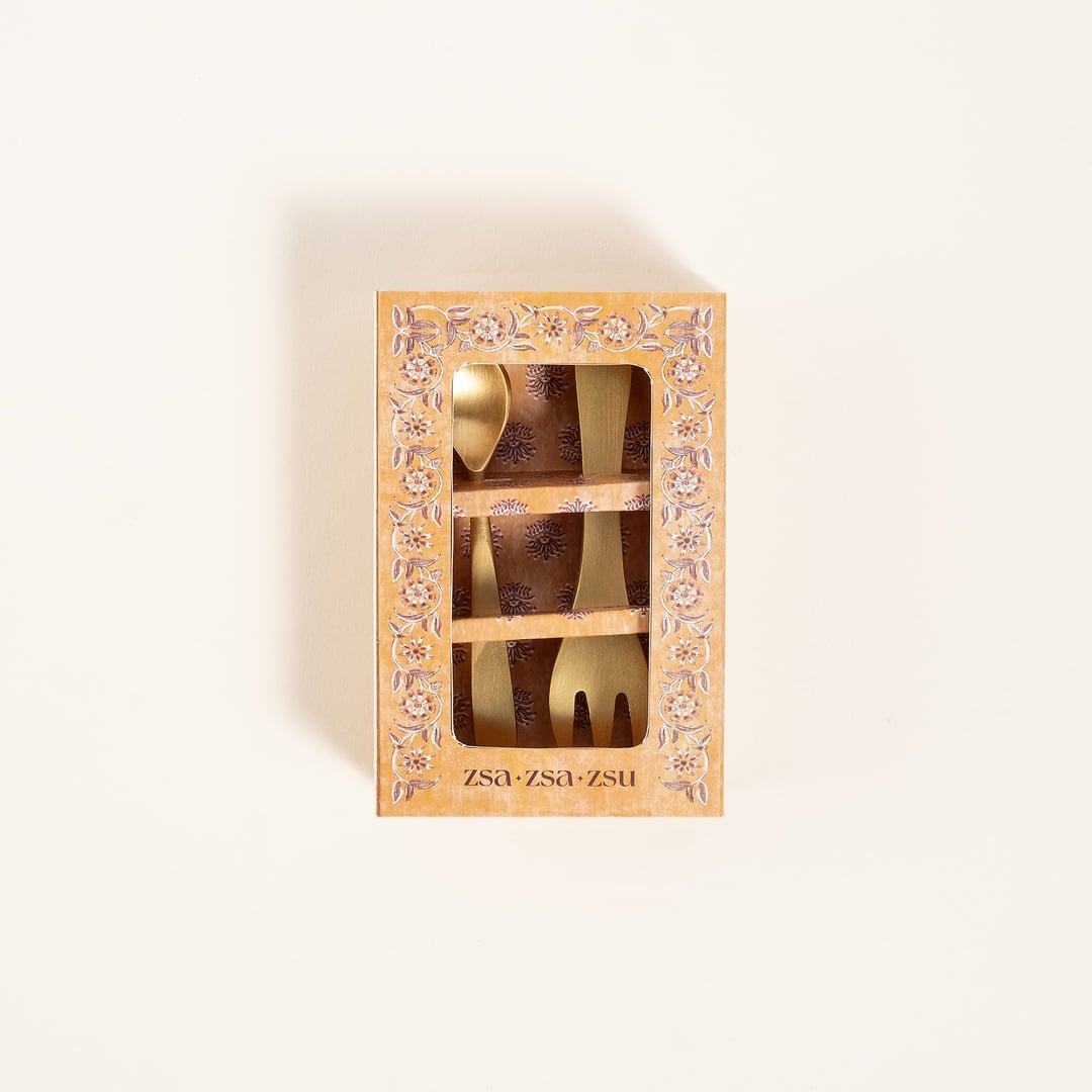 Lotus Pirinç Dekoratif Obje 8 Cm Mat Altın