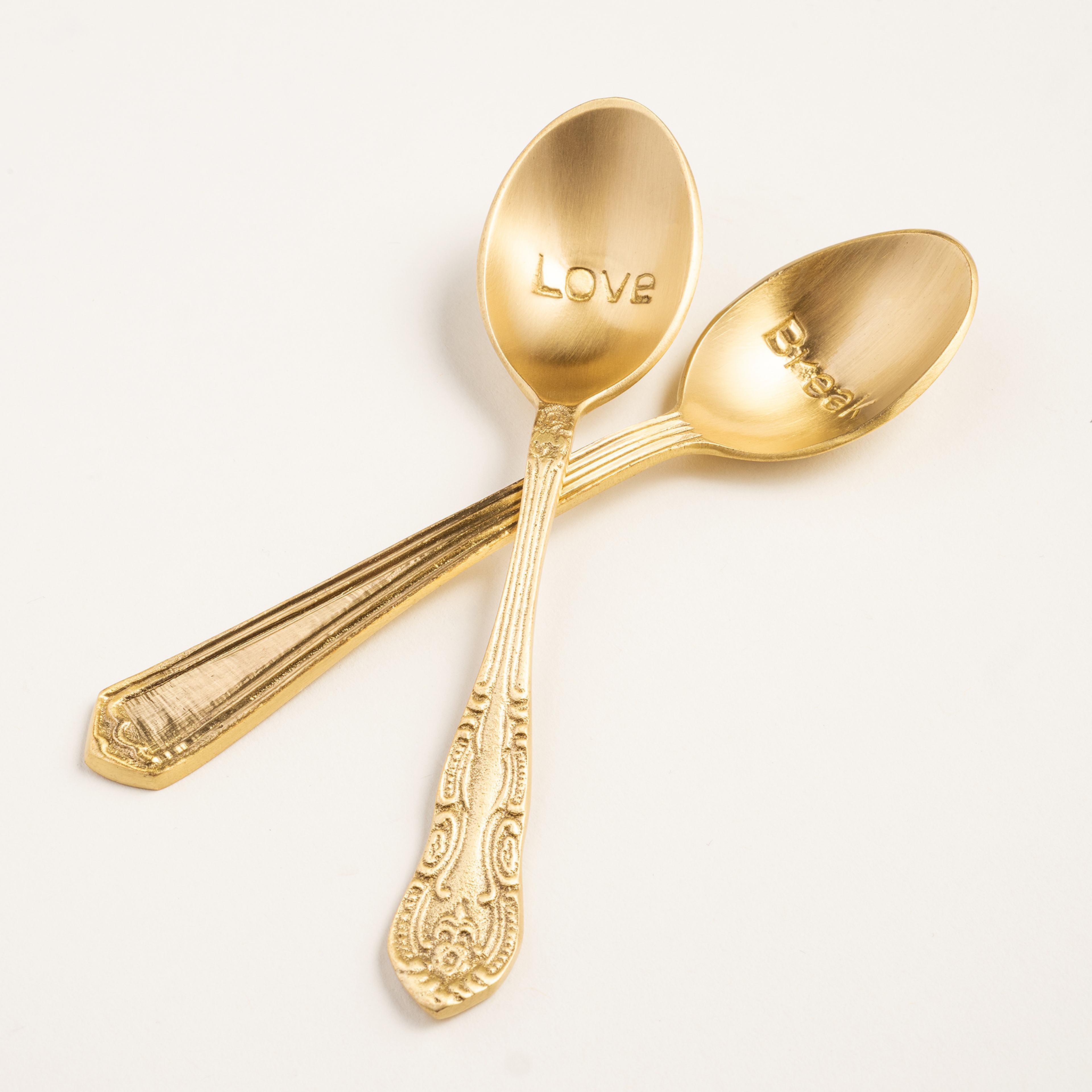 Lotus Pirinç Dekoratif Obje 14 Cm Mat Altın