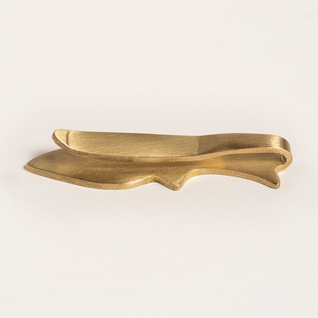 Lotus Pirinç Dekoratif Obje 4 Cm Mat Altın