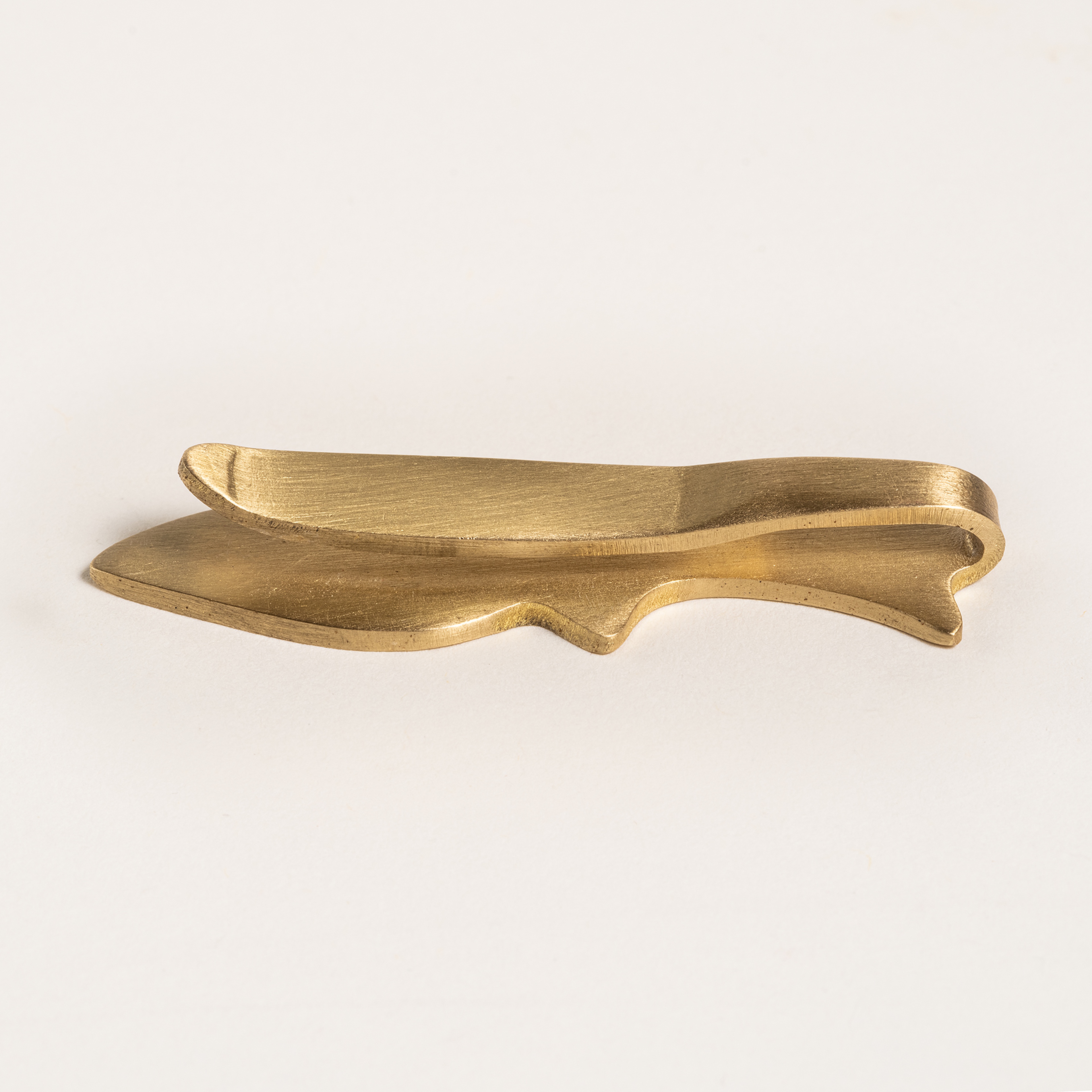 Lotus Mat Altın Pirinç Dekoratif Obje 4 Cm