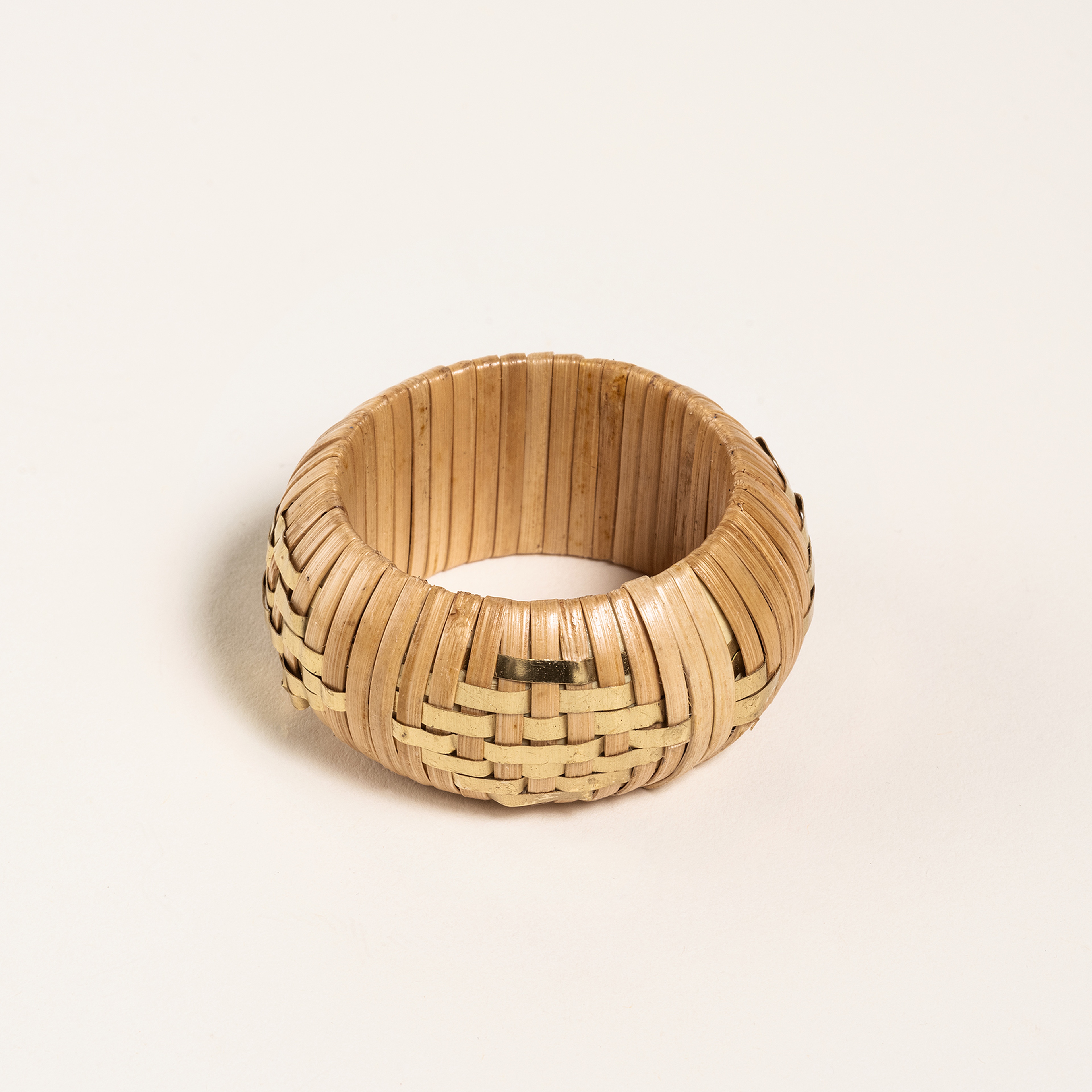 Lotus Bambu Peçete Halkası 5 Cm Sarı