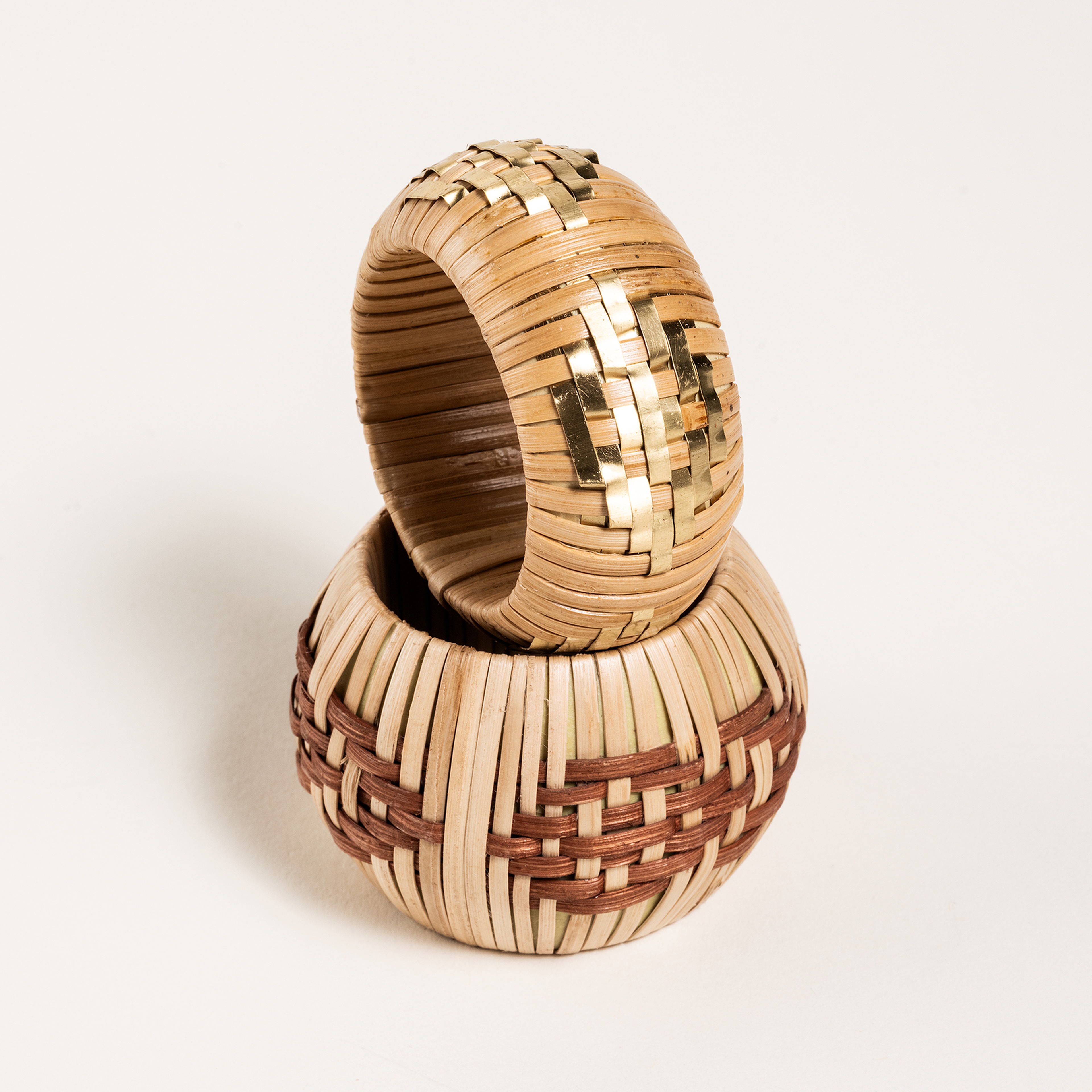 Lotus Bambu Peçete Halkası 5 Cm Sarı