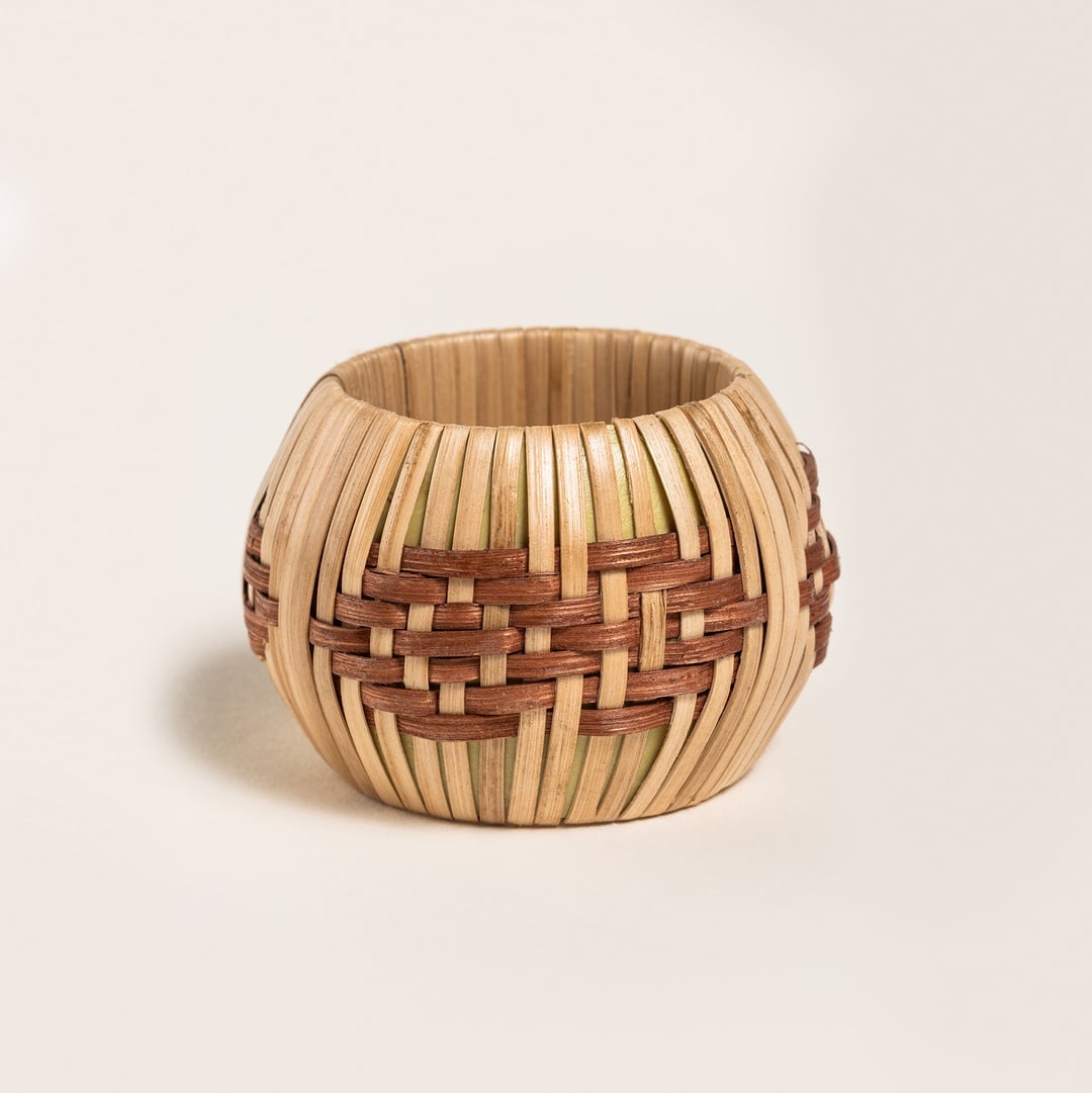 Lotus Bambu Peçete Halkası 6 Cm Turuncu