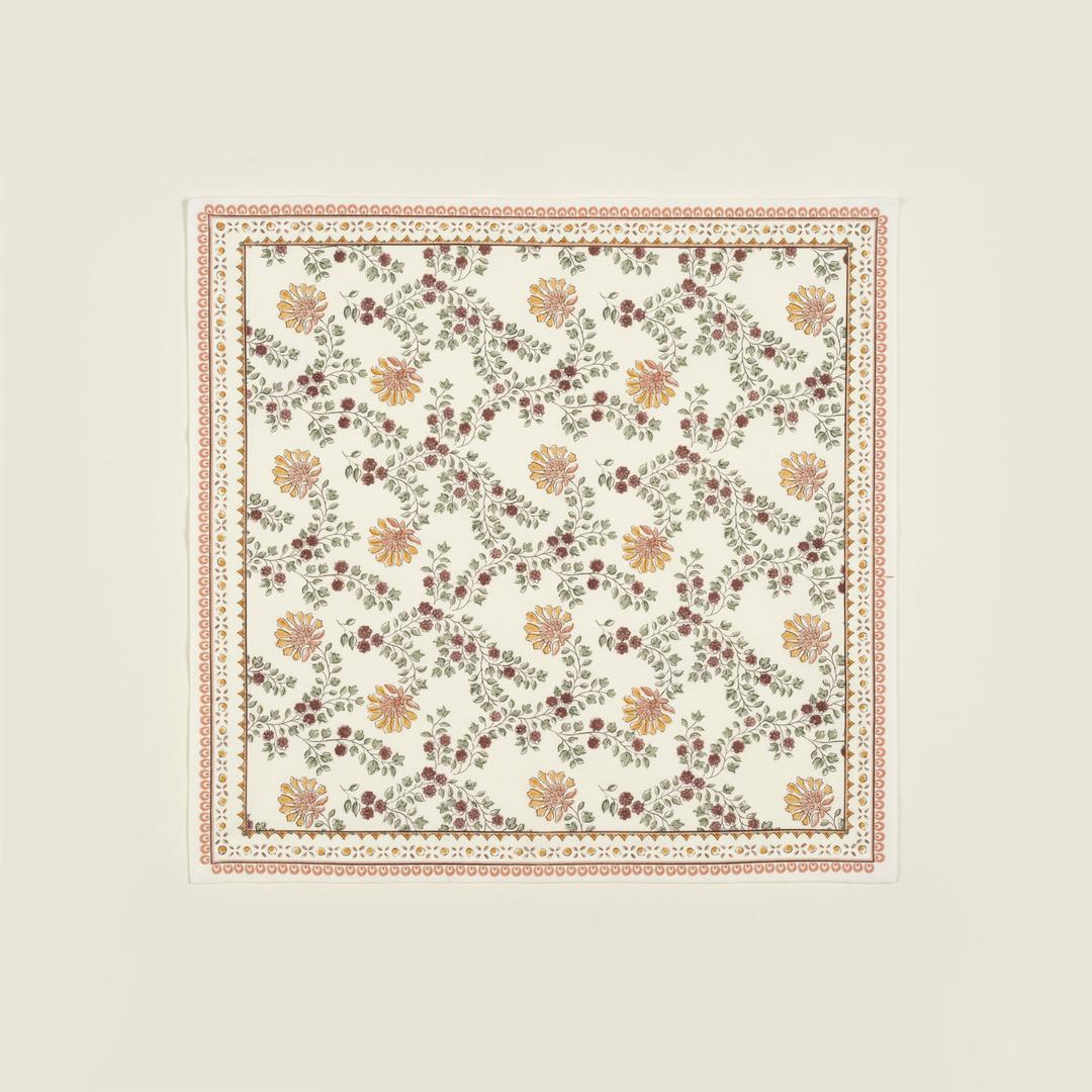 Nilüfer Baskılı Pamuk %100 Pamuk Peçete 45x45 Cm Renkli