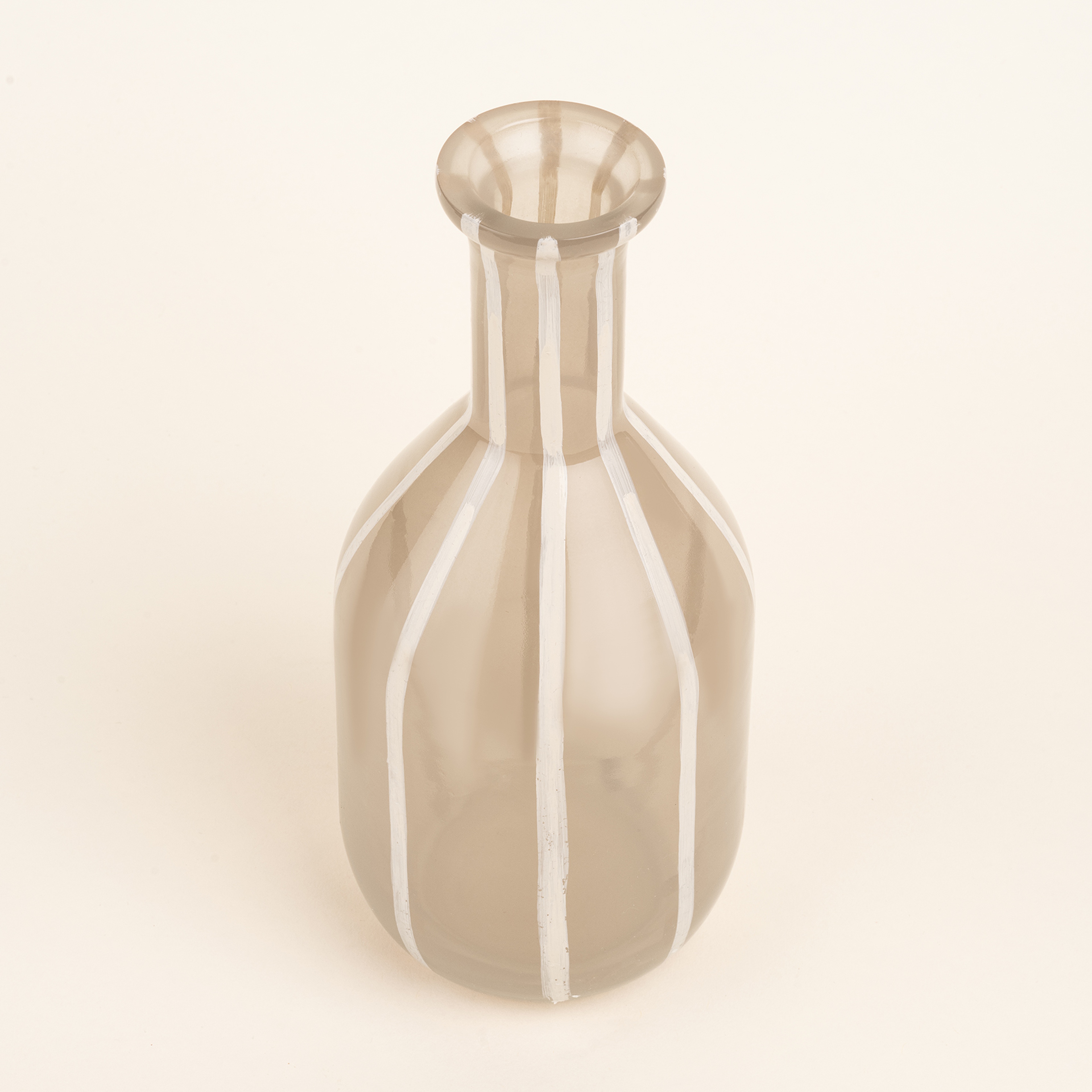 Aravalı Cam Dekoratif Obje 9x9x21 Cm Bej