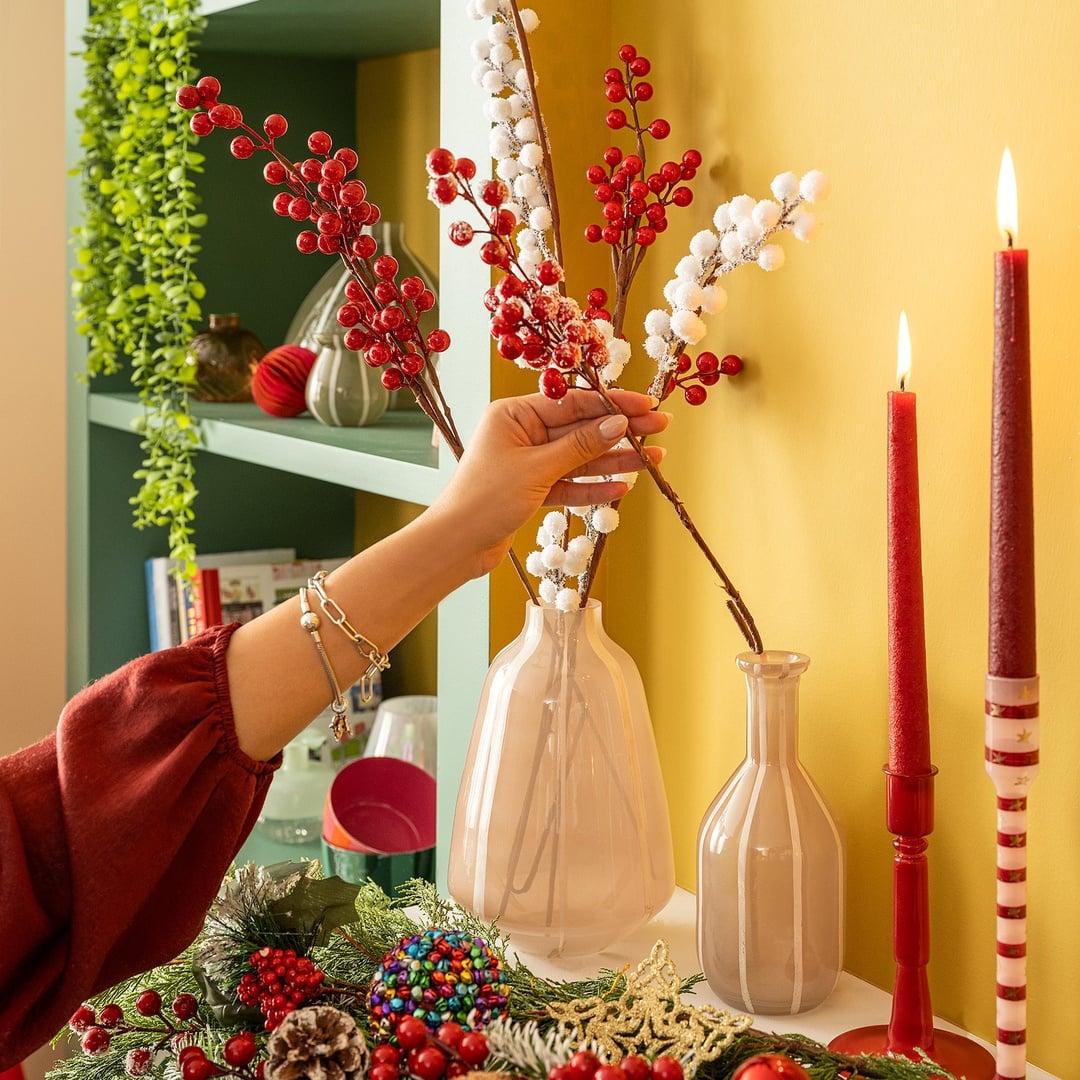 Aravalı Cam Dekoratif Obje 9x9x21 Cm Bej