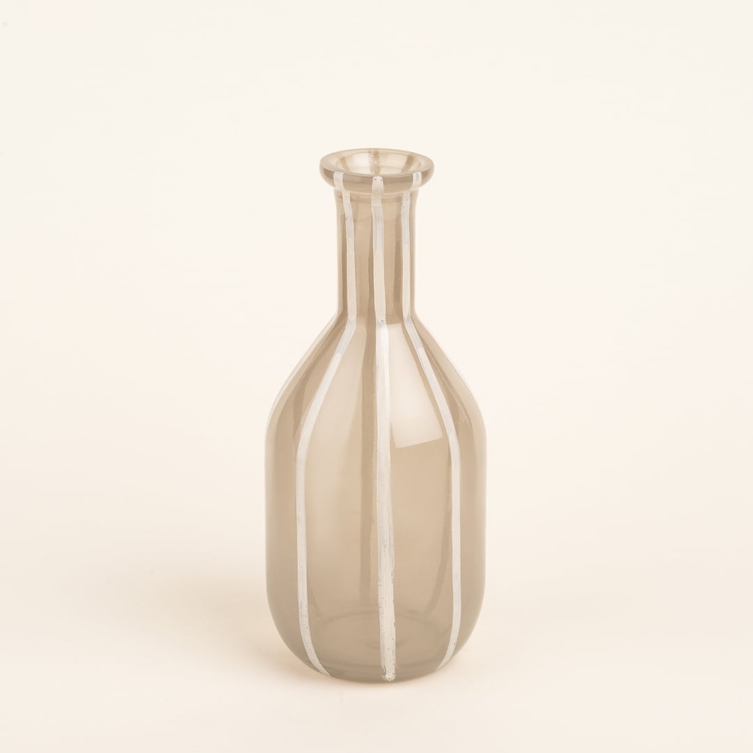 Aravalı Cam Dekoratif Obje 9x9x21 Cm Bej