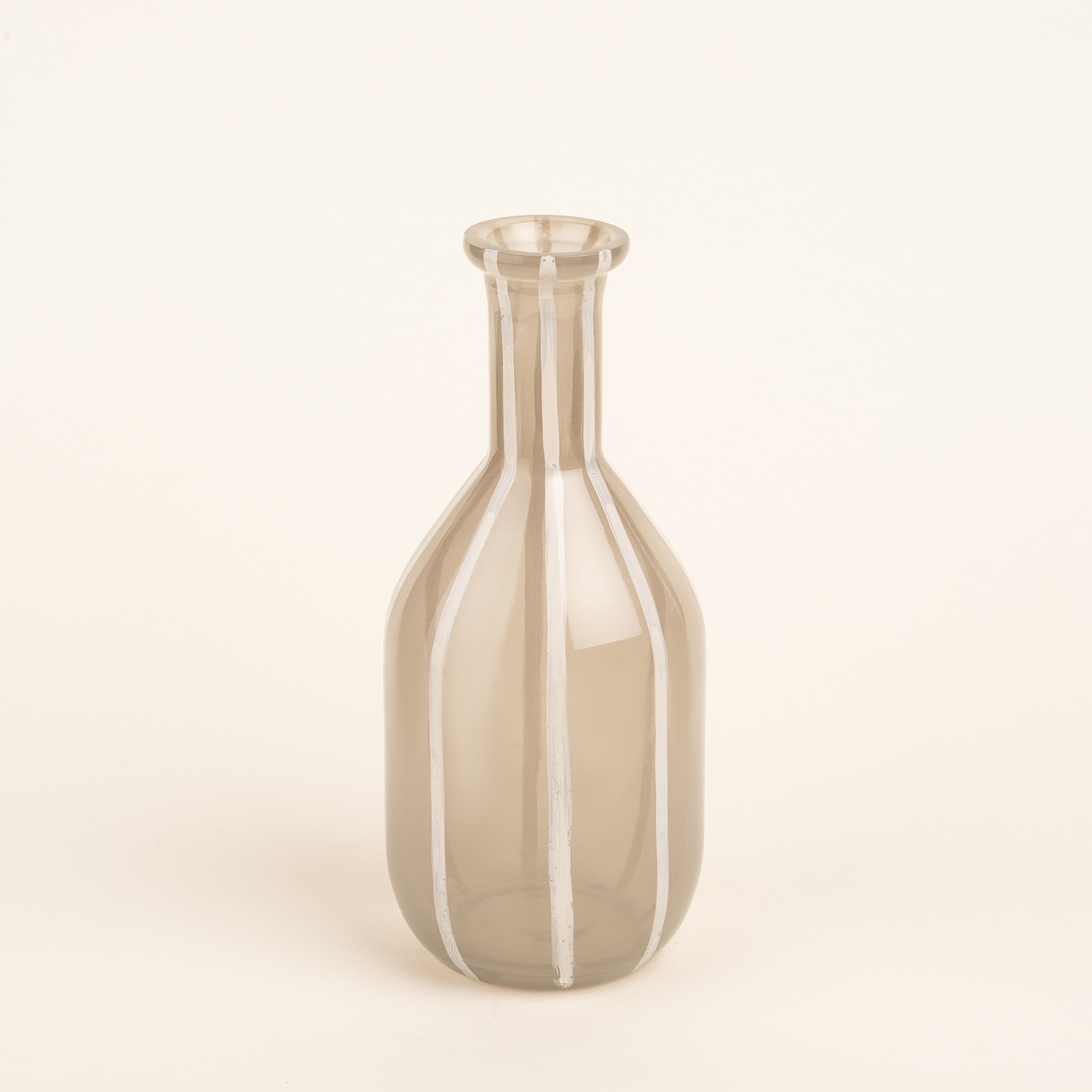 Aravalı Cam Dekoratif Obje 9x9x21 Cm Bej