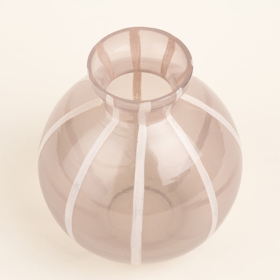 Aravalı Cam Dekoratif Obje 9x9x11 Cm Bej