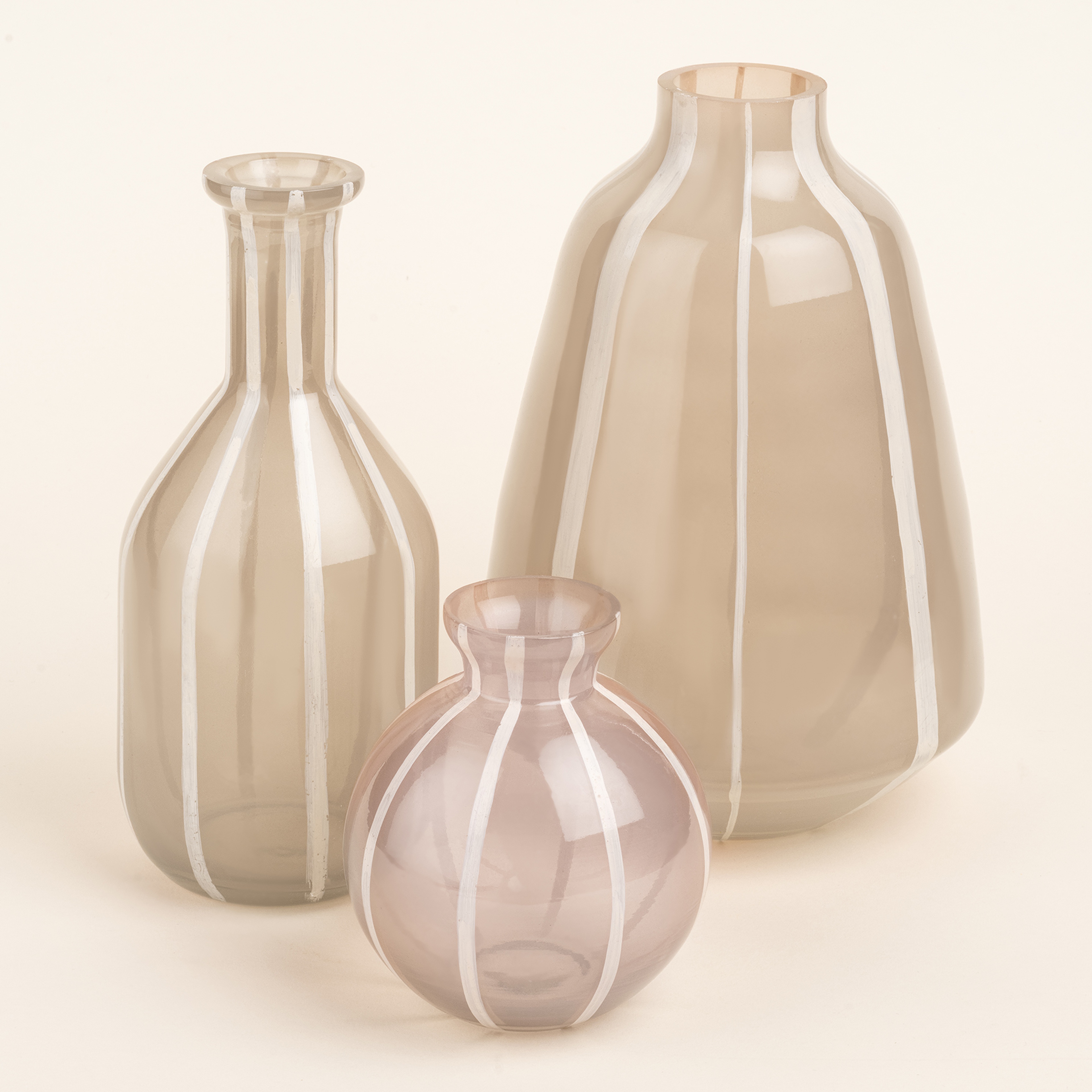 Aravalı Cam Dekoratif Obje 9x9x11 Cm Bej