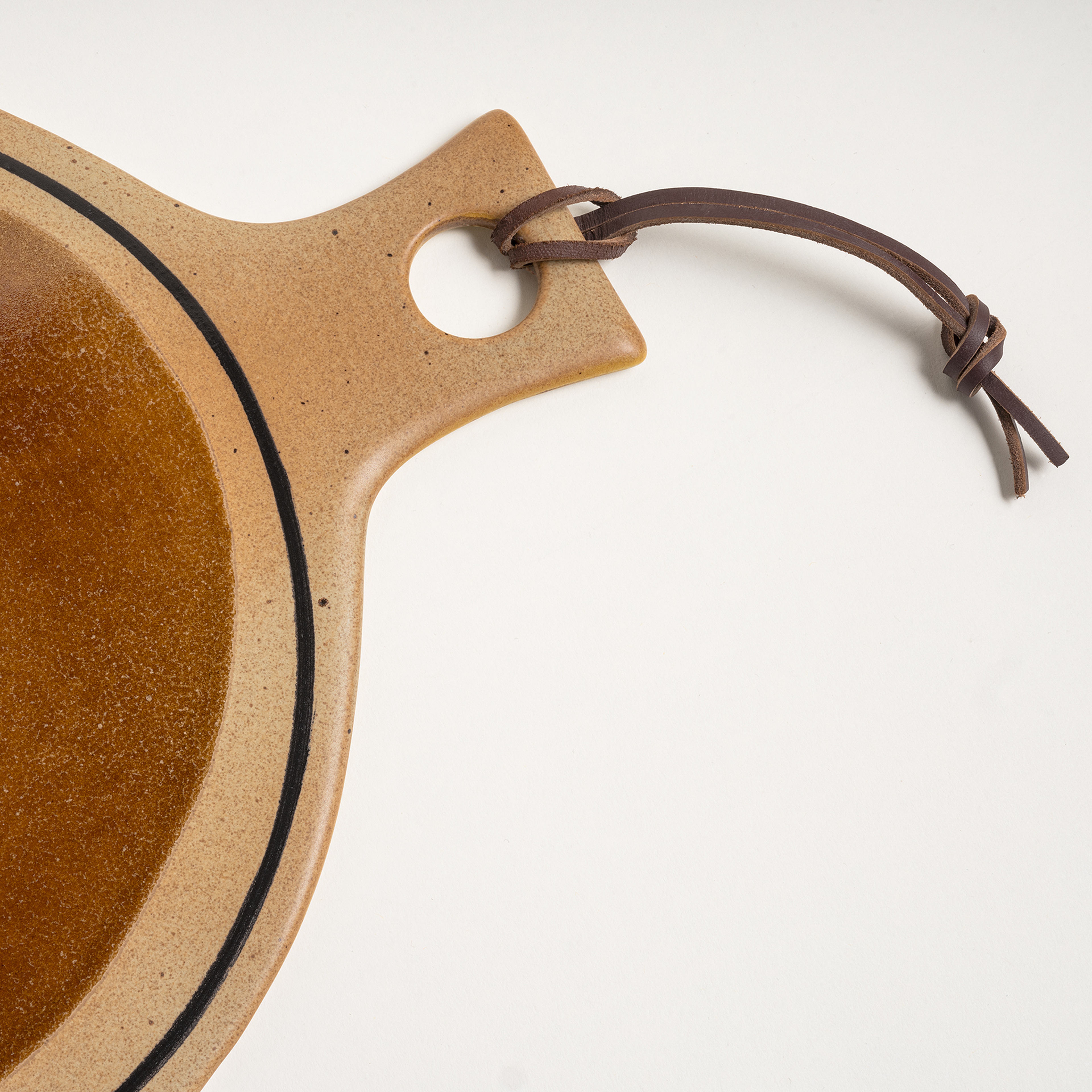 Lızbon Stoneware Servis Tabağı 33x27x1 Cm Kahverengi