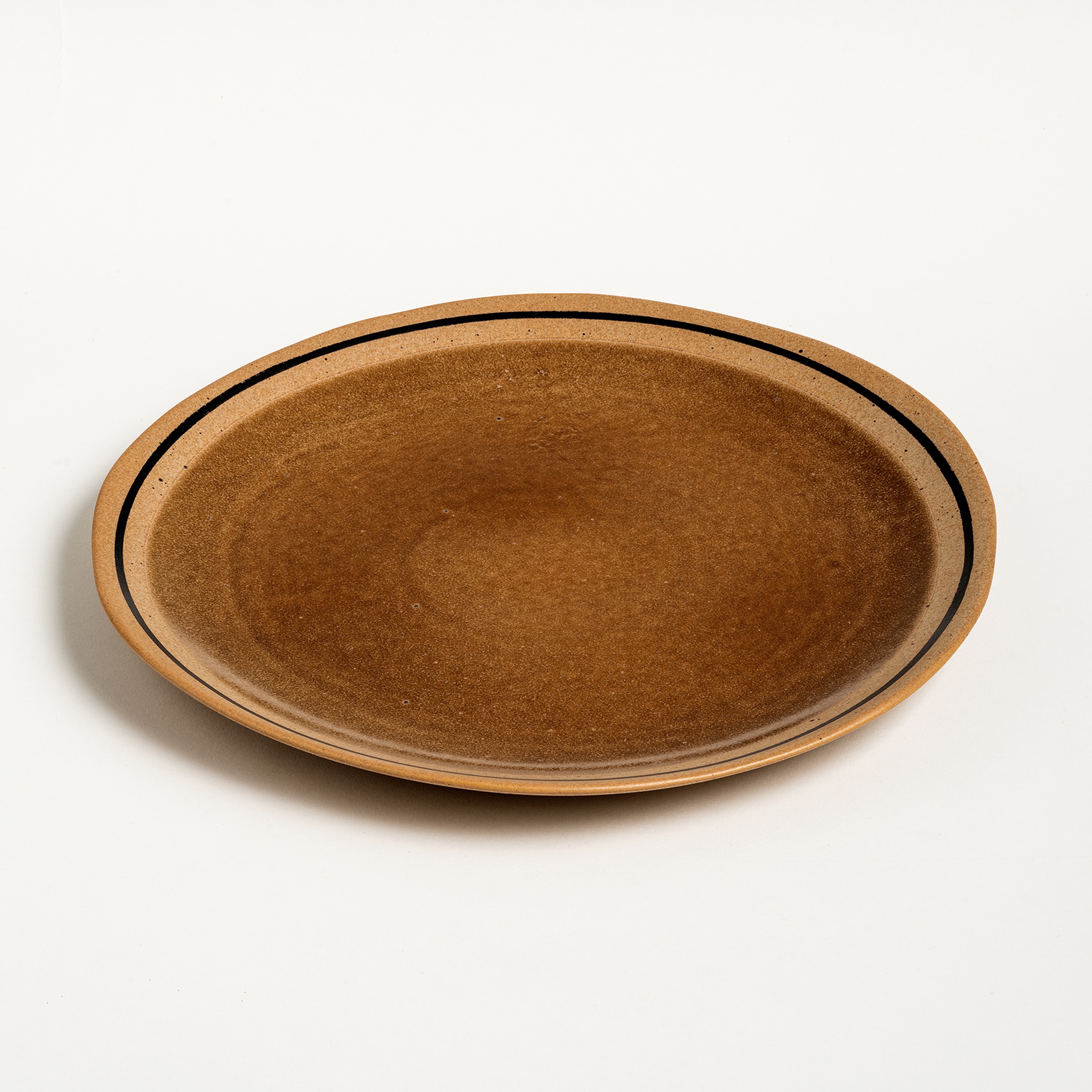 Lızbon Stoneware Yemek Tabağı 28x28x3 Cm Kahverengi
