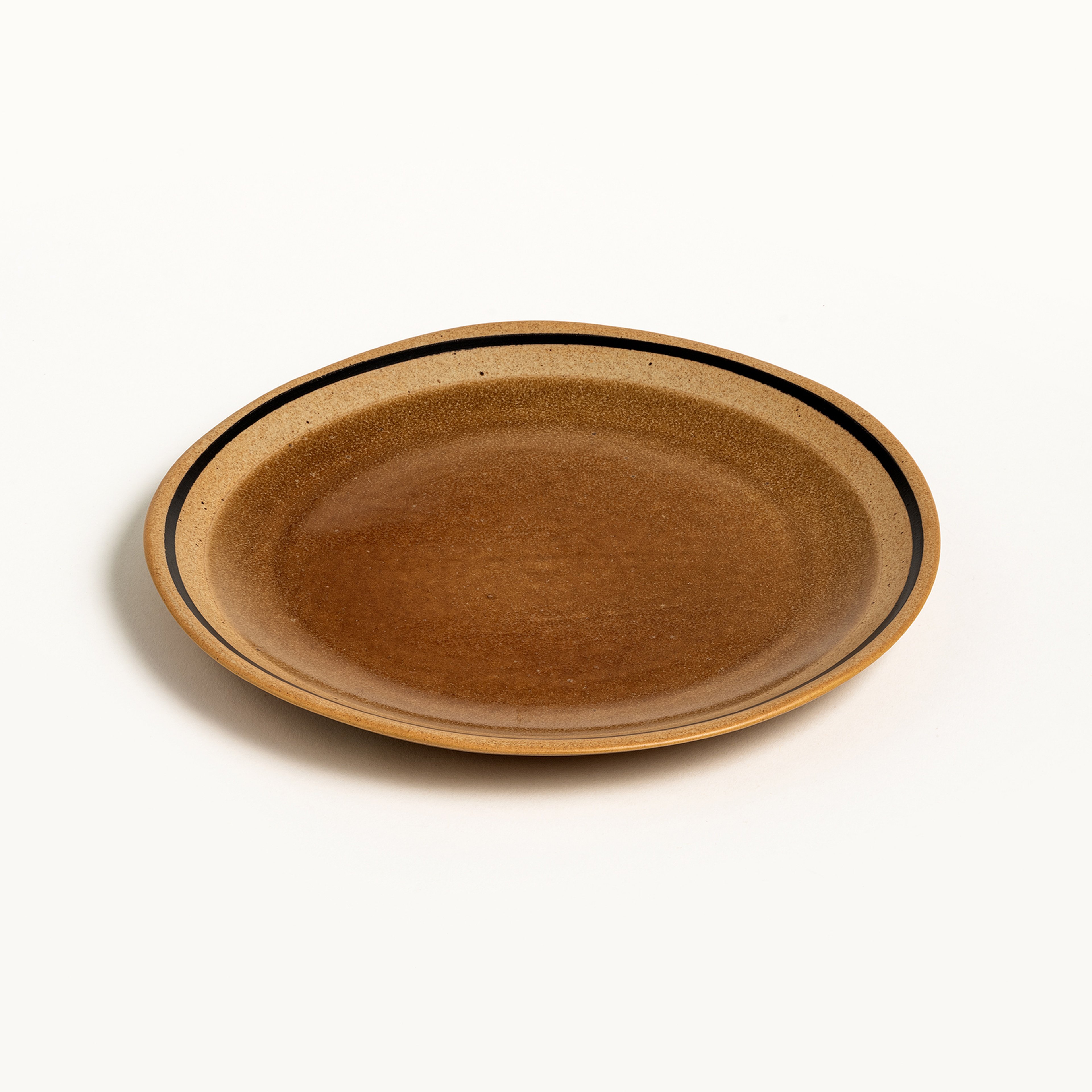 Lızbon Stoneware Pasta Tabağı 20 Cm Kahverengi