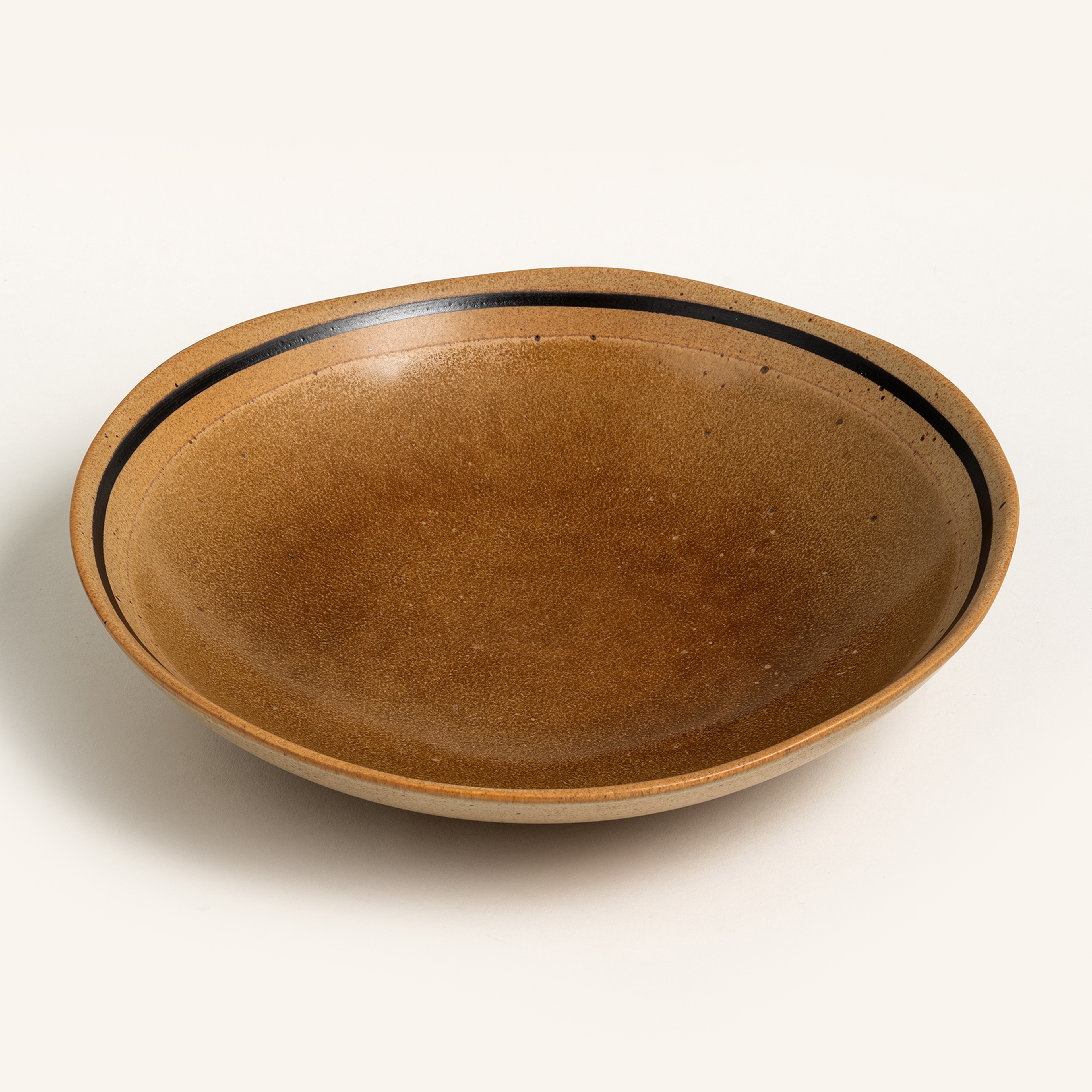 Lızbon Stoneware Çukur Tabak 23x23x5 Cm Kahverengi