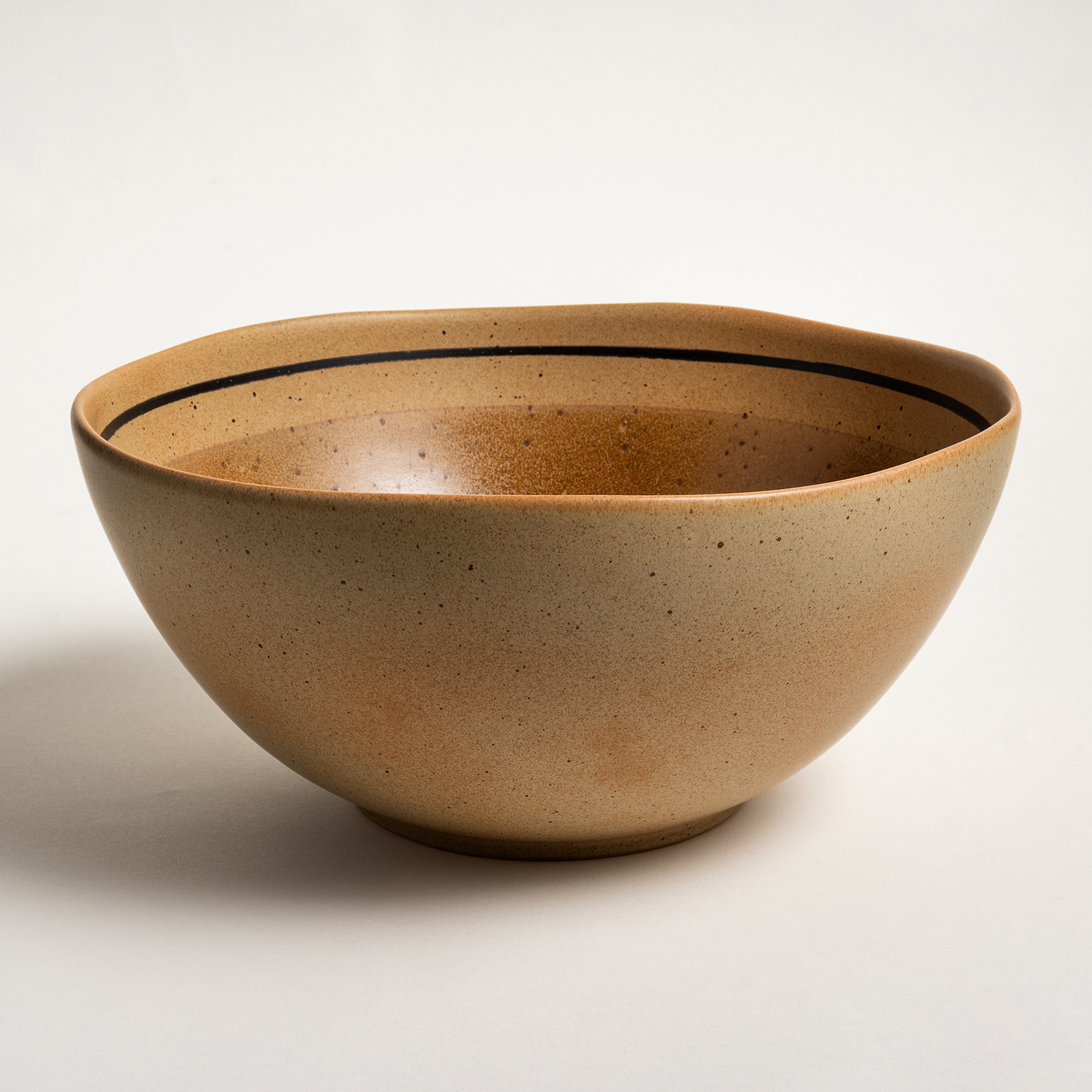Lızbon Stoneware Salata Kasesi 27x27x13 Cm Kahverengi