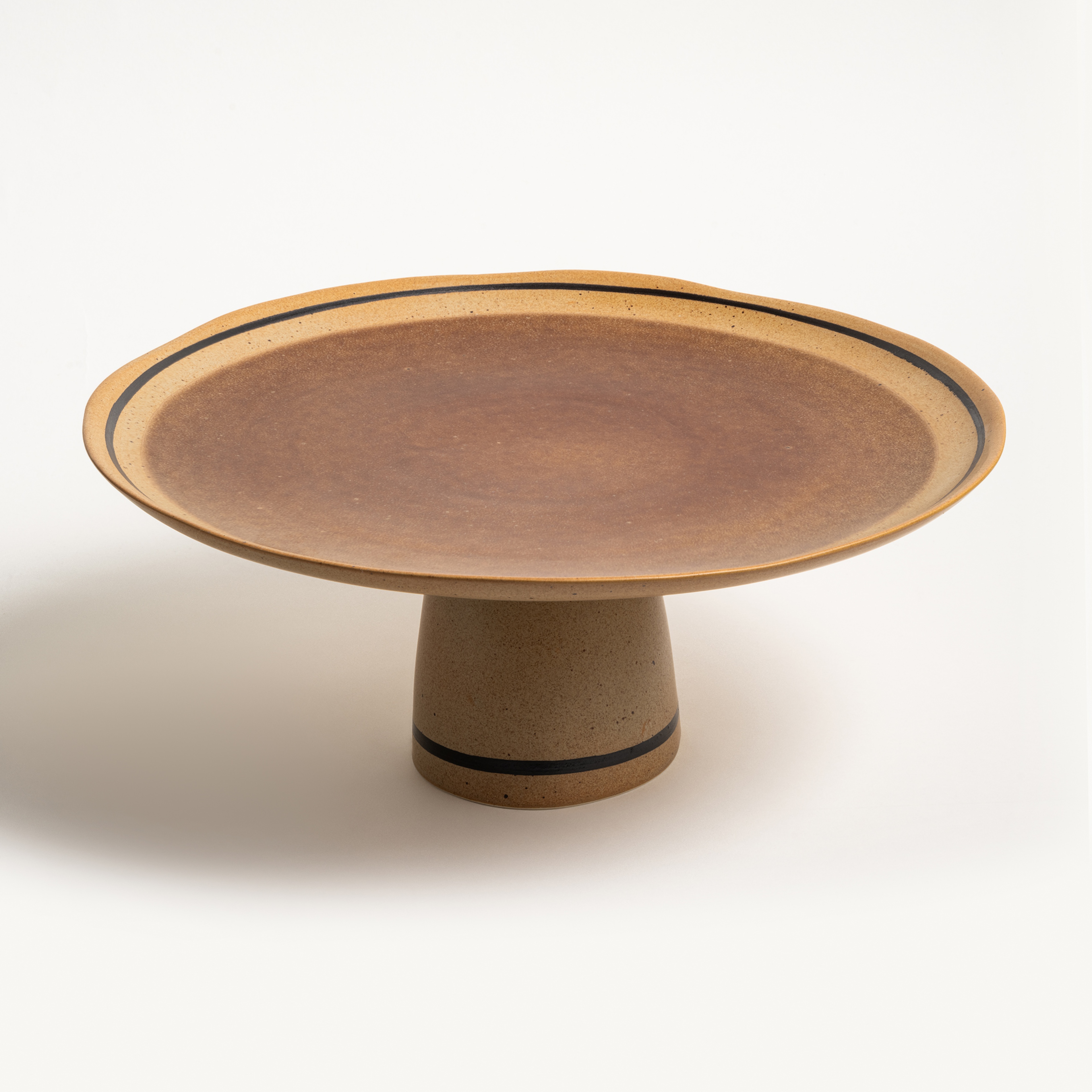 Lızbon Stoneware Servis Tabağı 31x31x13 Cm Kahverengi