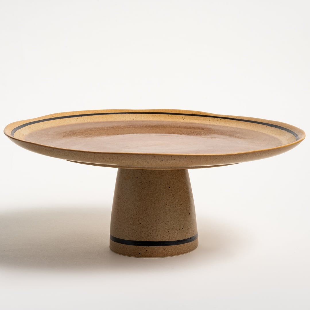 Lızbon Stoneware Servis Tabağı 31x31x13 Cm Kahverengi