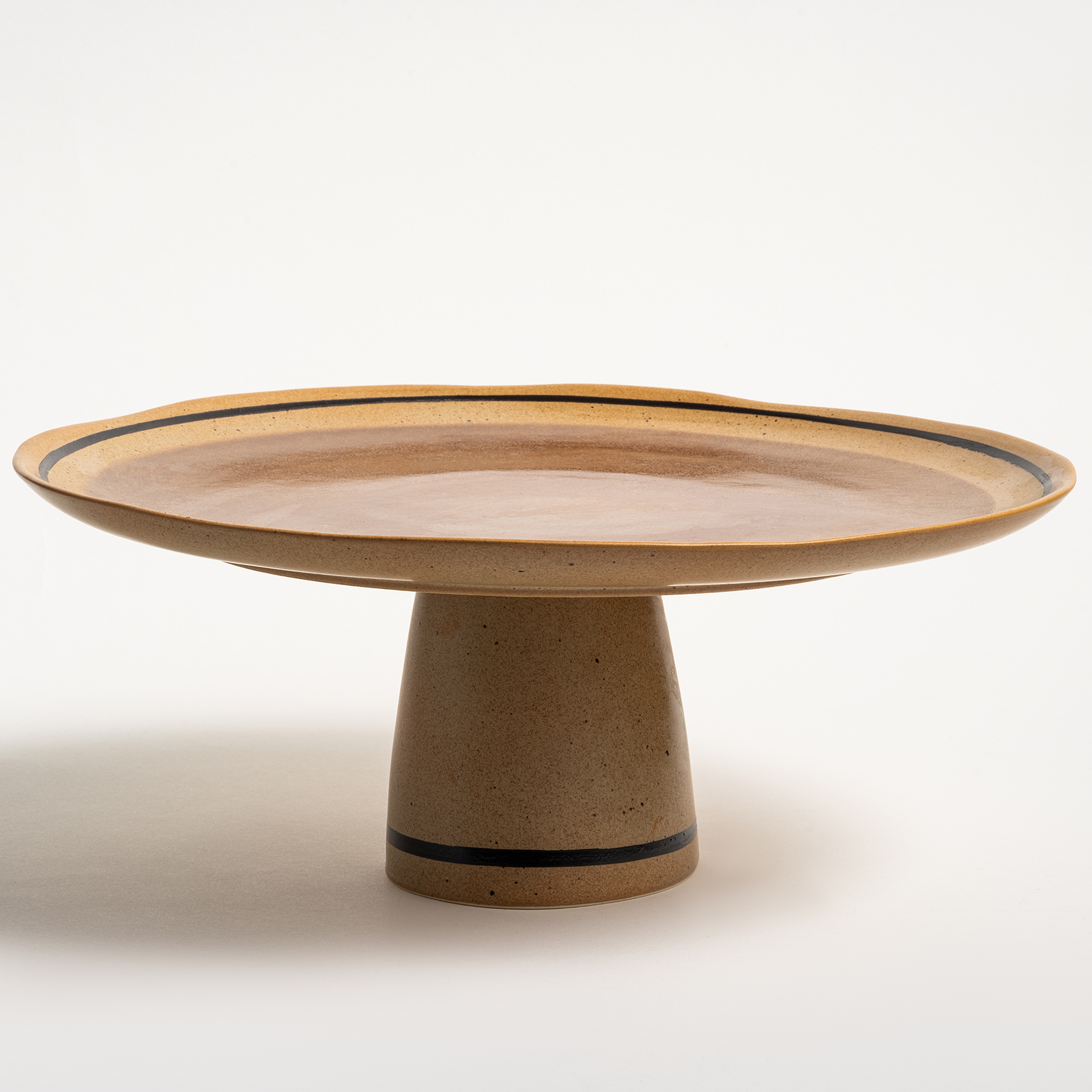 Lızbon Stoneware Servis Tabağı 31x31x13 Cm Kahverengi