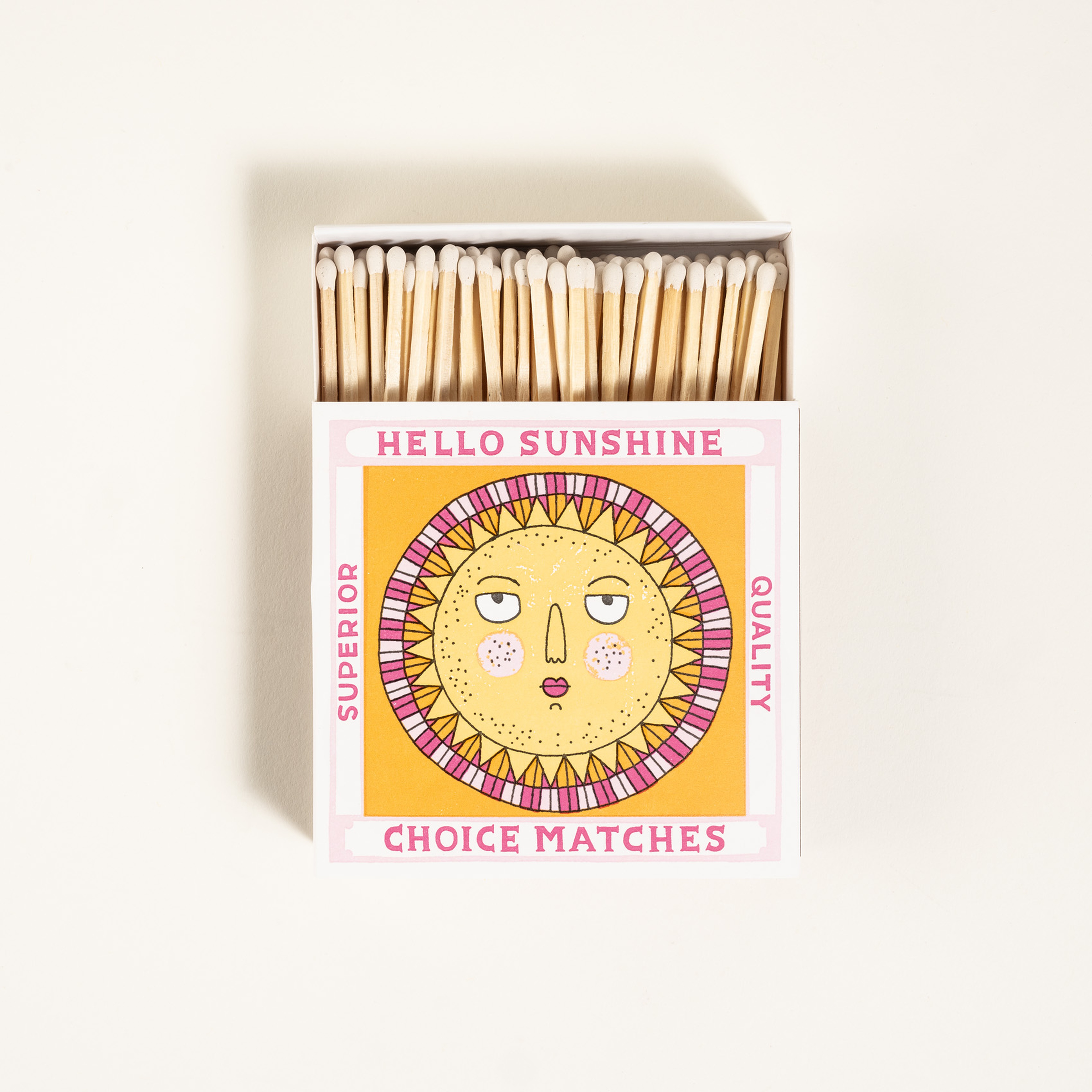 Hello Sunshıne Ahşap Kibrit Hediyelik Eşya 11x11x3 Cm Renkli