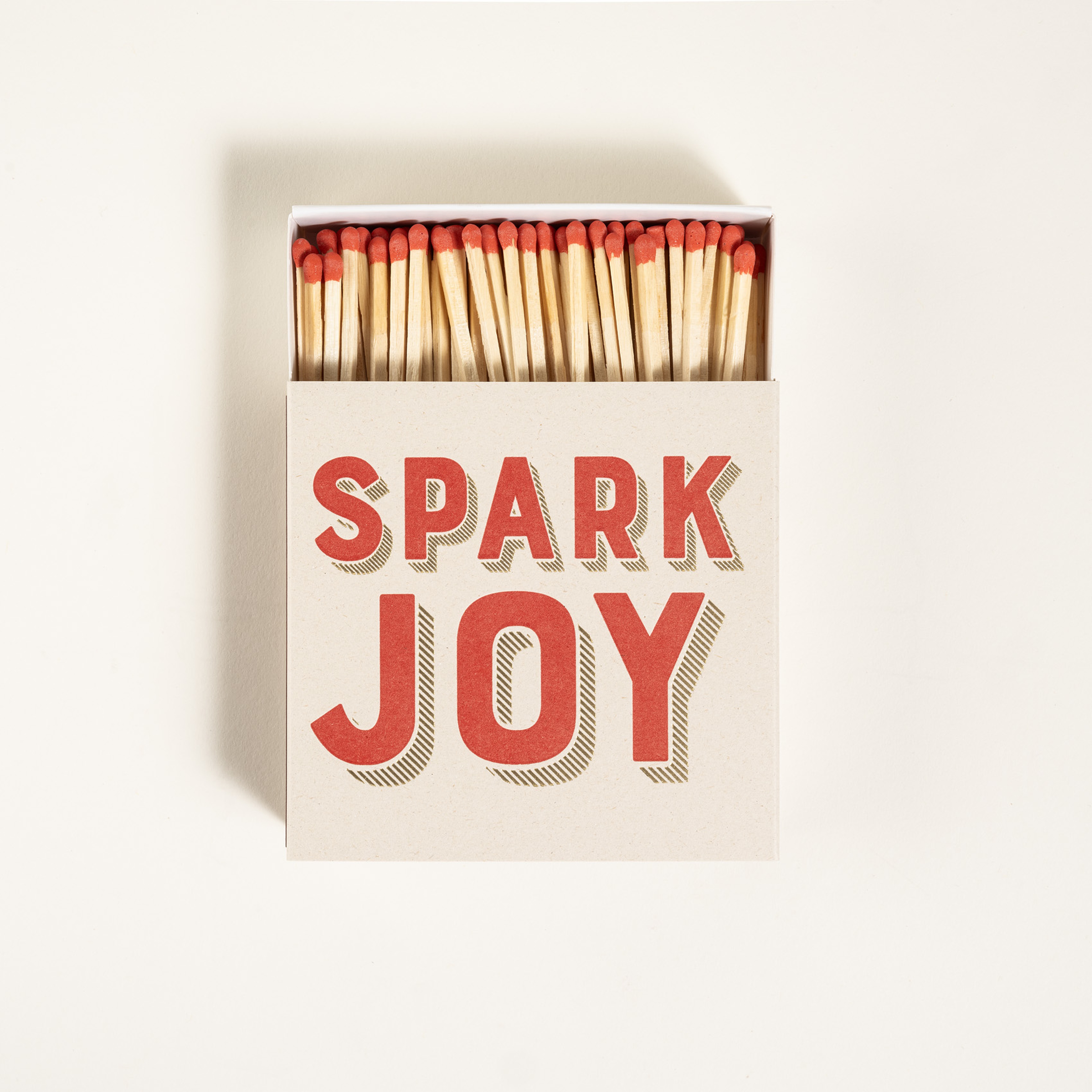 Spark Joy Ahşap Kibrit Hediyelik Eşya 11x11x3 Cm Renkli