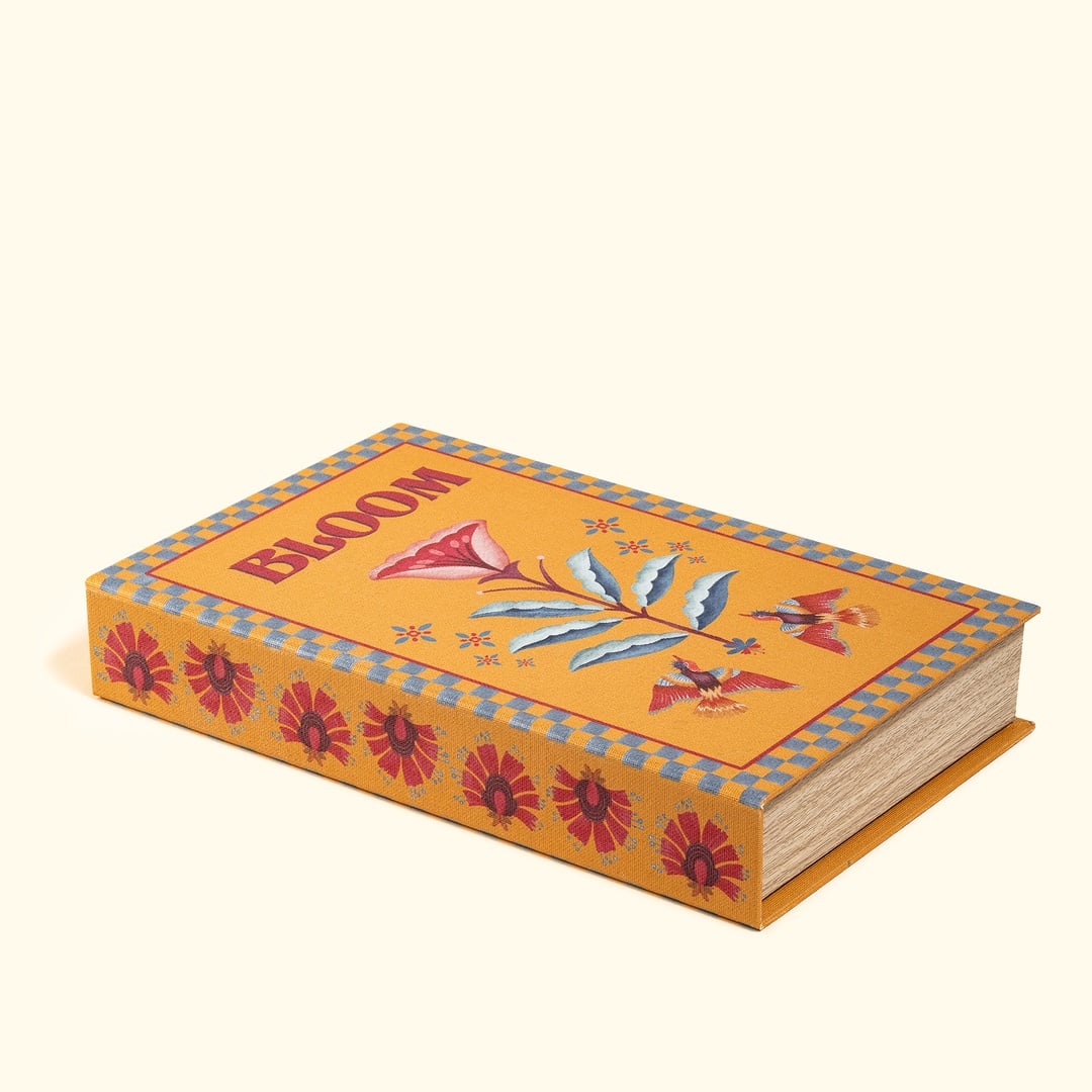 Olbıa Kanvas - Polistren - Kadife Dekoratif Kutu 19x30 Cm Sarı