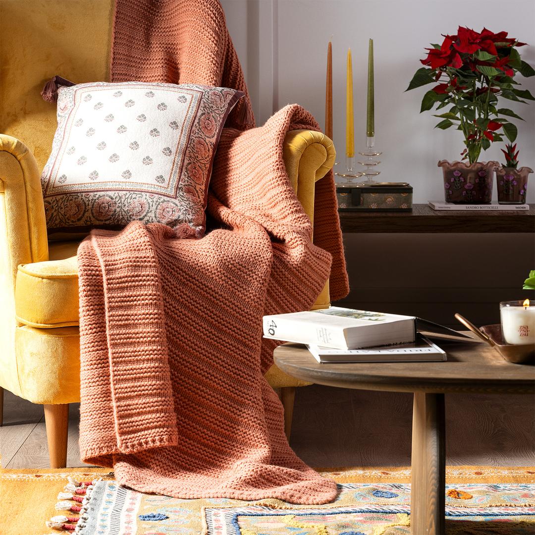 Moda Örme Akrilik 100% Akrilik Koltuk Şalı 130x170 Cm Kıl