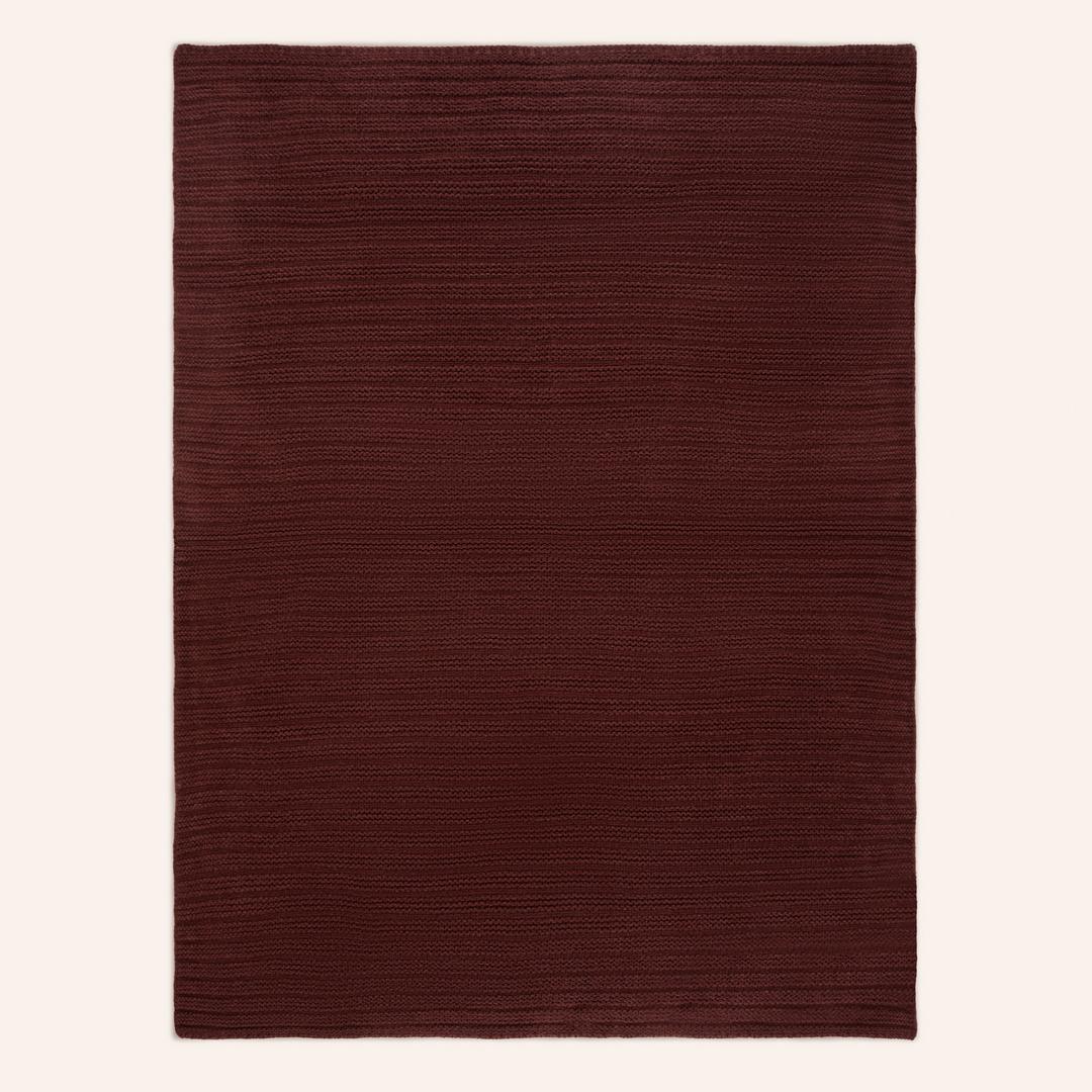 Moda Örme Akrilik 100% Akrilik Koltuk Şalı 130x170 Cm Vışne