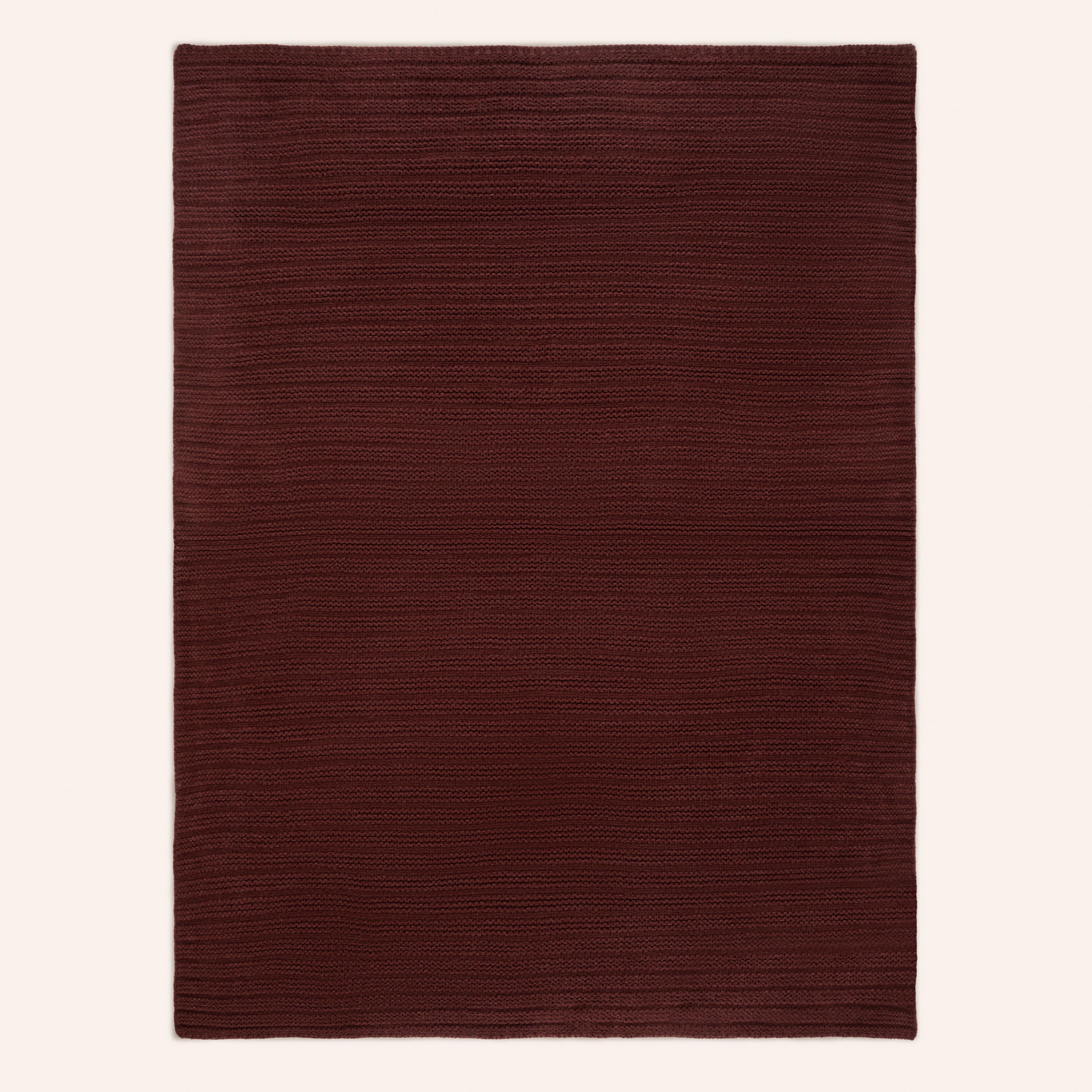 Moda Örme Akrilik 100% Akrilik Koltuk Şalı 130x170 Cm Vışne