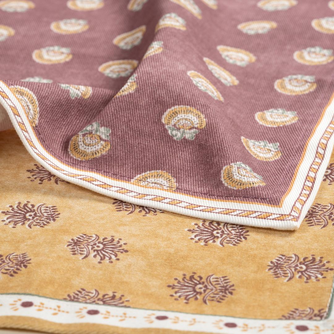 Nilüfer Baskılı Pamuk %100 Pamuk Peçete 25x25 Cm Renkli