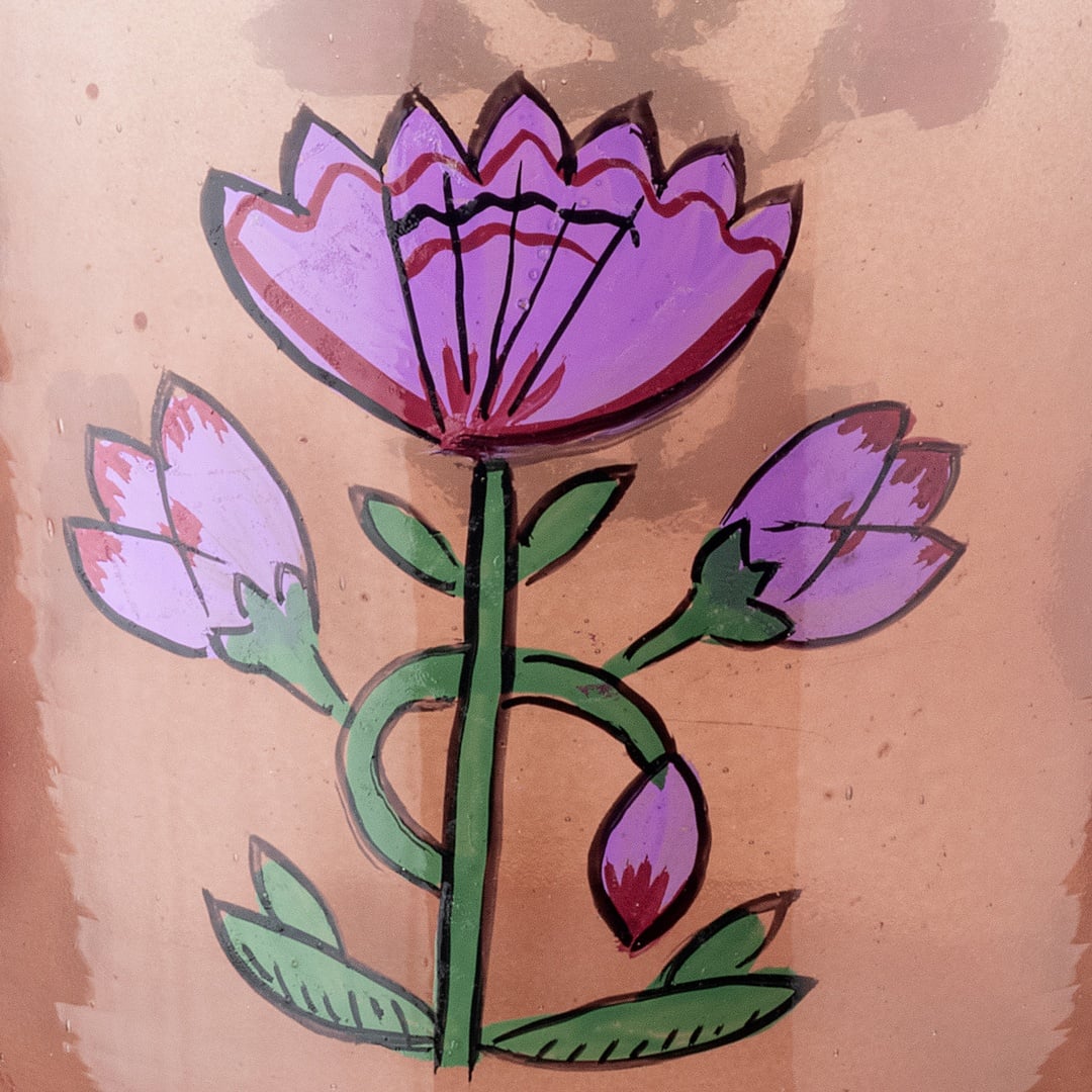 Aravalı Cam Dekoratif Kase 10x10x10 Cm Pembe