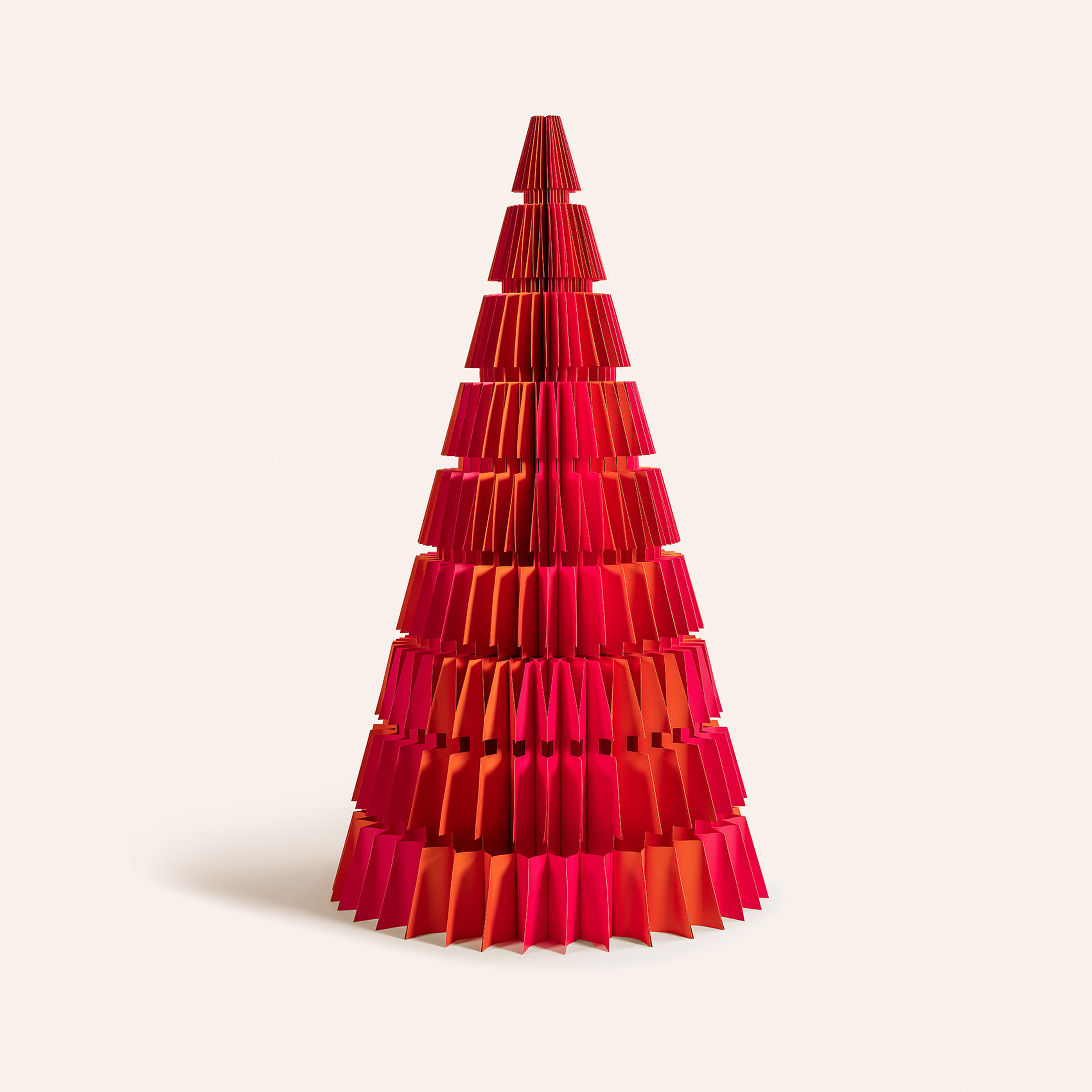 Naıla Dekoratif Obje 109x109x180 Cm Fuşya - Turuncu