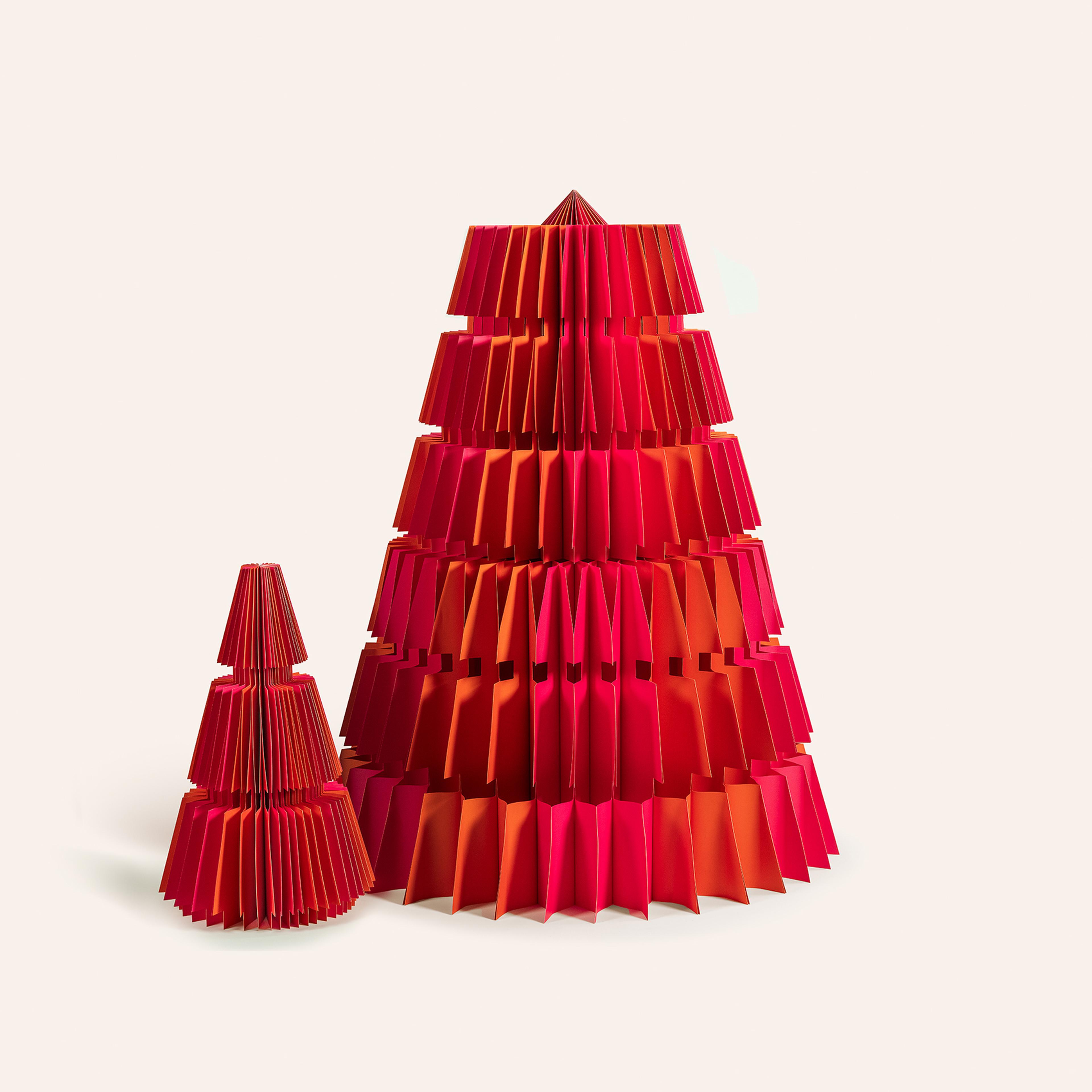 Naıla Dekoratif Obje 133x133x220 Cm Fuşya - Turuncu