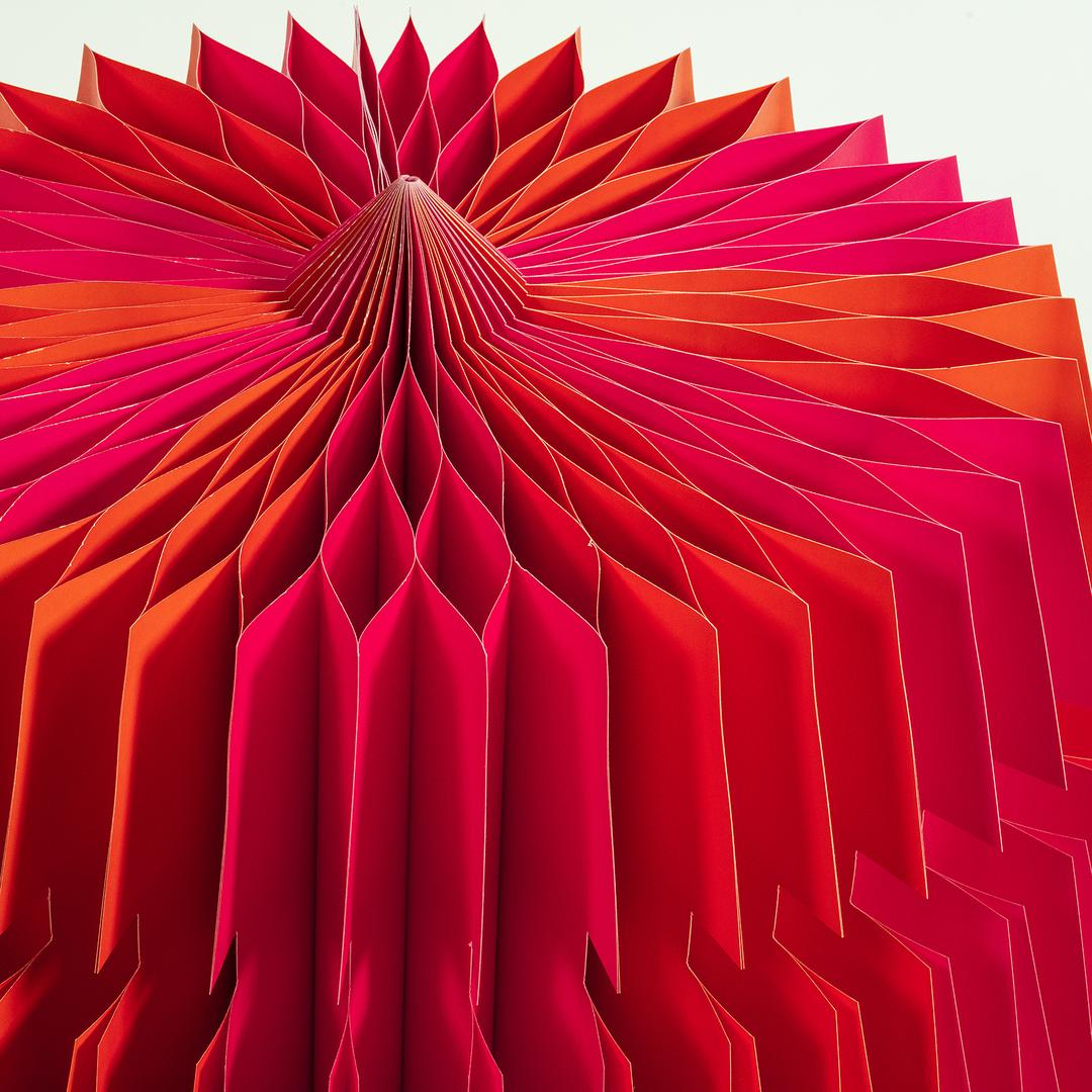 Naıla Dekoratif Obje 133x133x220 Cm Fuşya - Turuncu