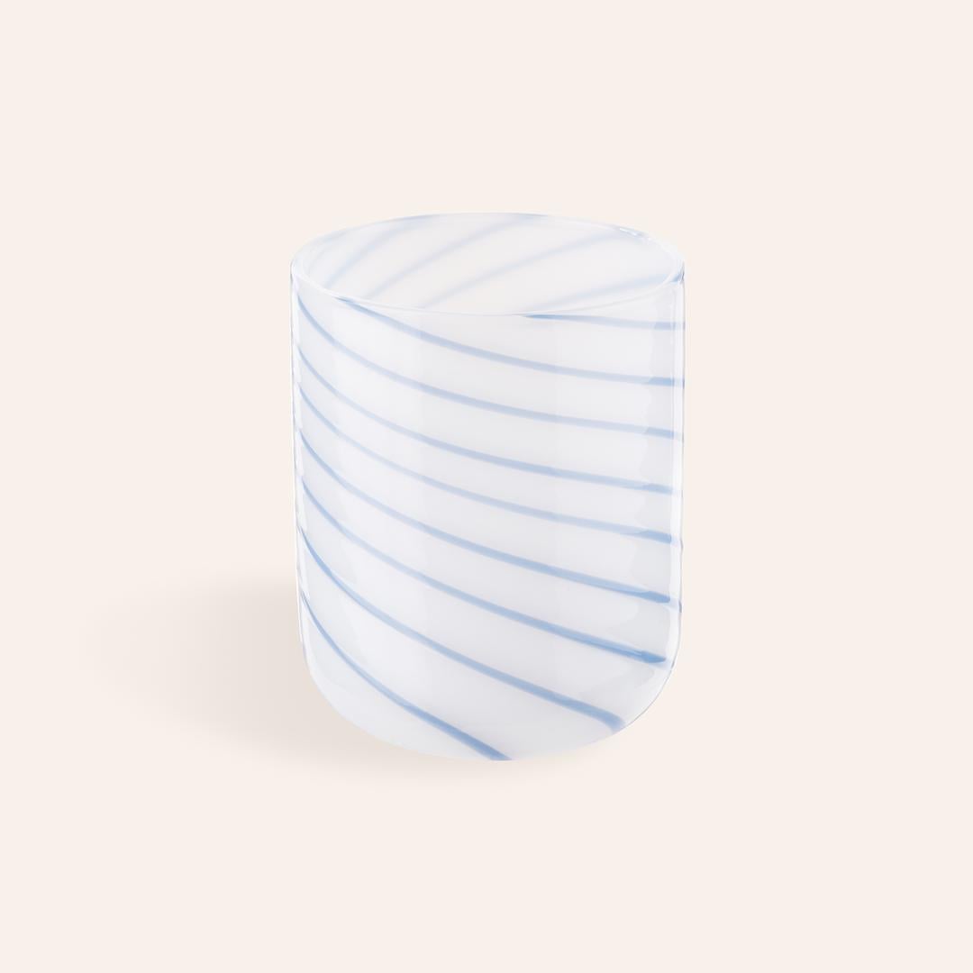 Henan Borosilikat Cam Su Bardağı 300 Ml Mavi