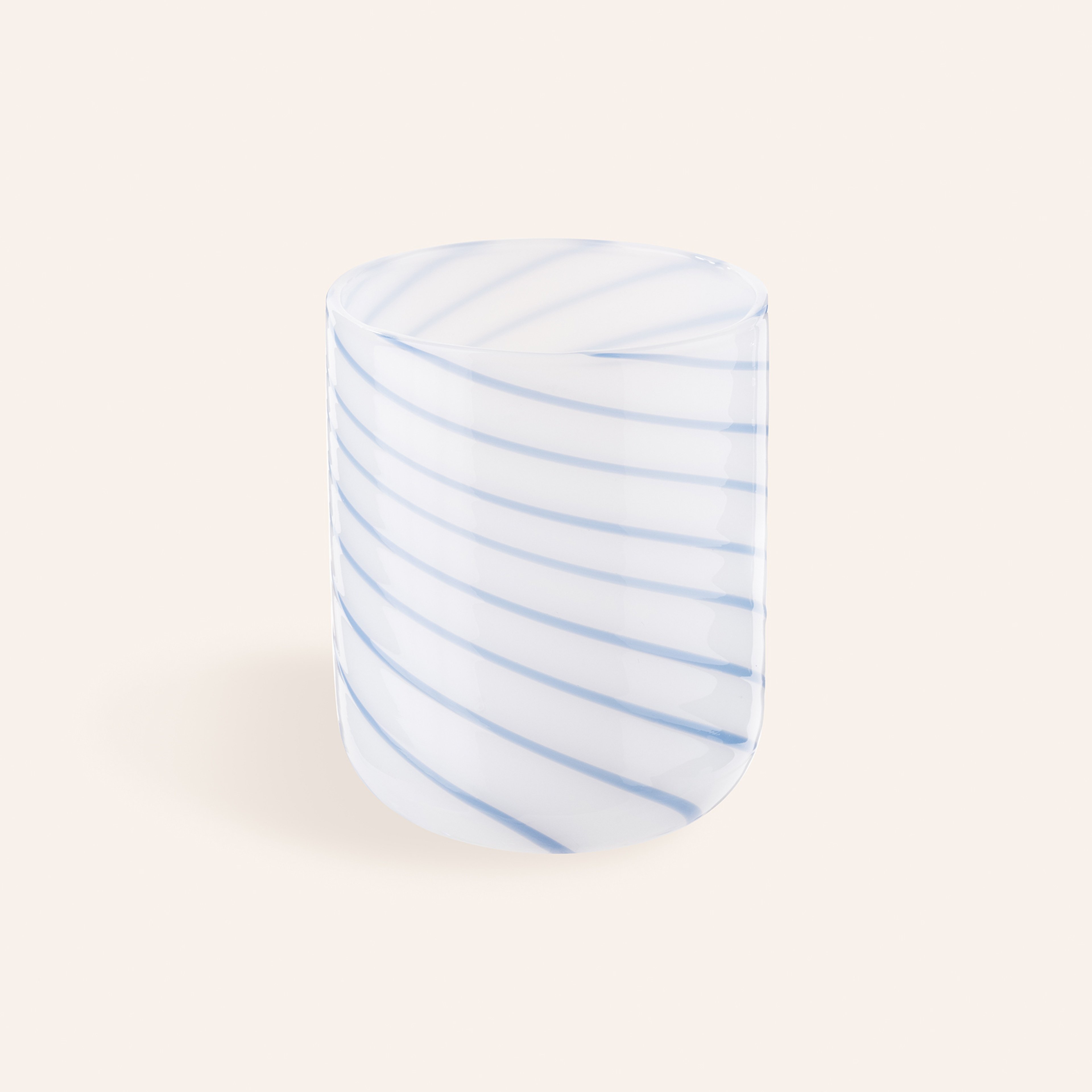 Henan Borosilikat Cam Su Bardağı 300 Ml Mavi