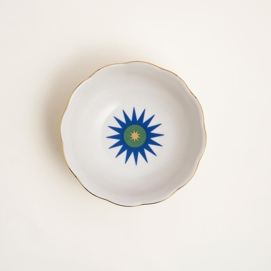 Emet Porselen Kase 16x16x5.1 Cm Mavi