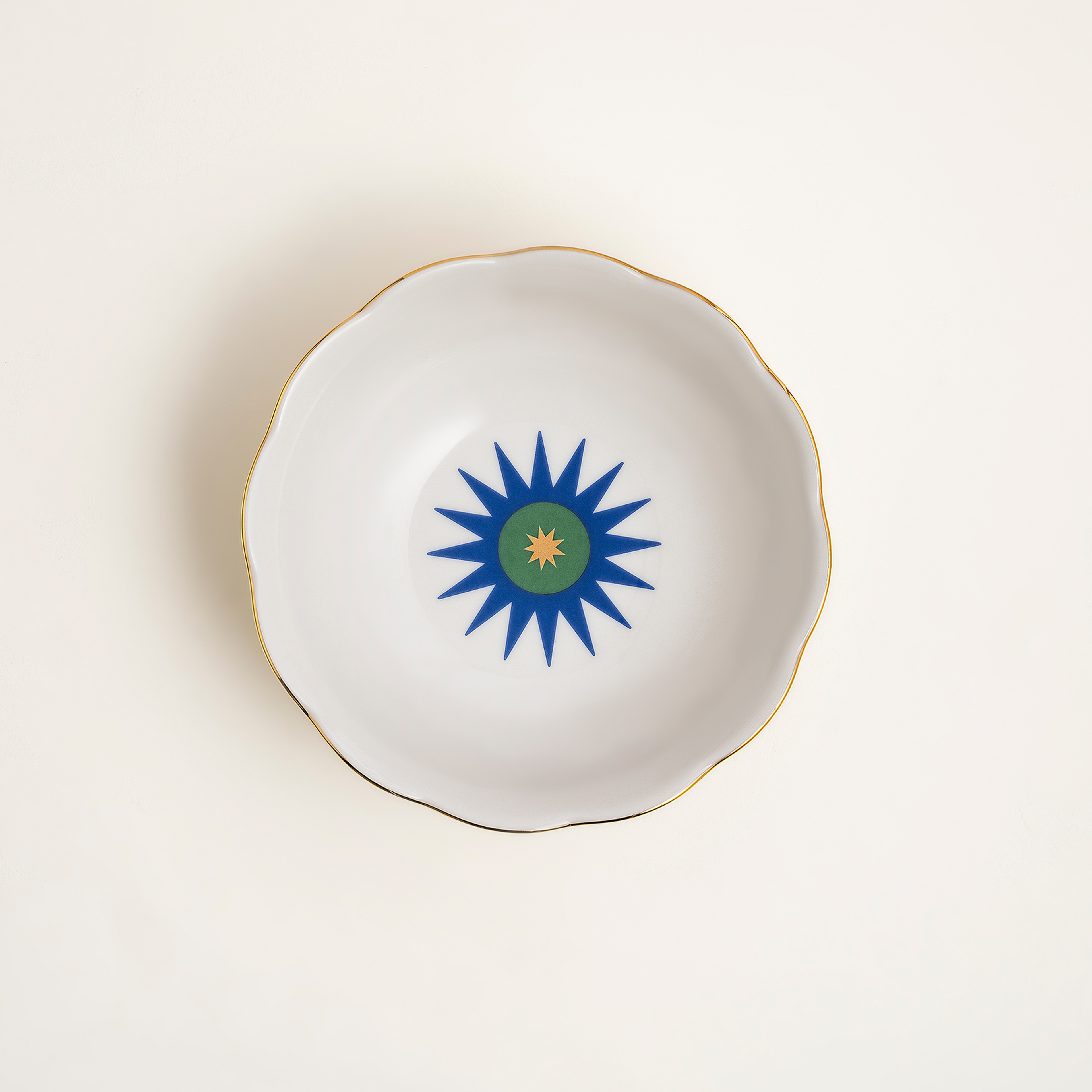 Emet Porselen Kase 16x16x5.1 Cm Mavi