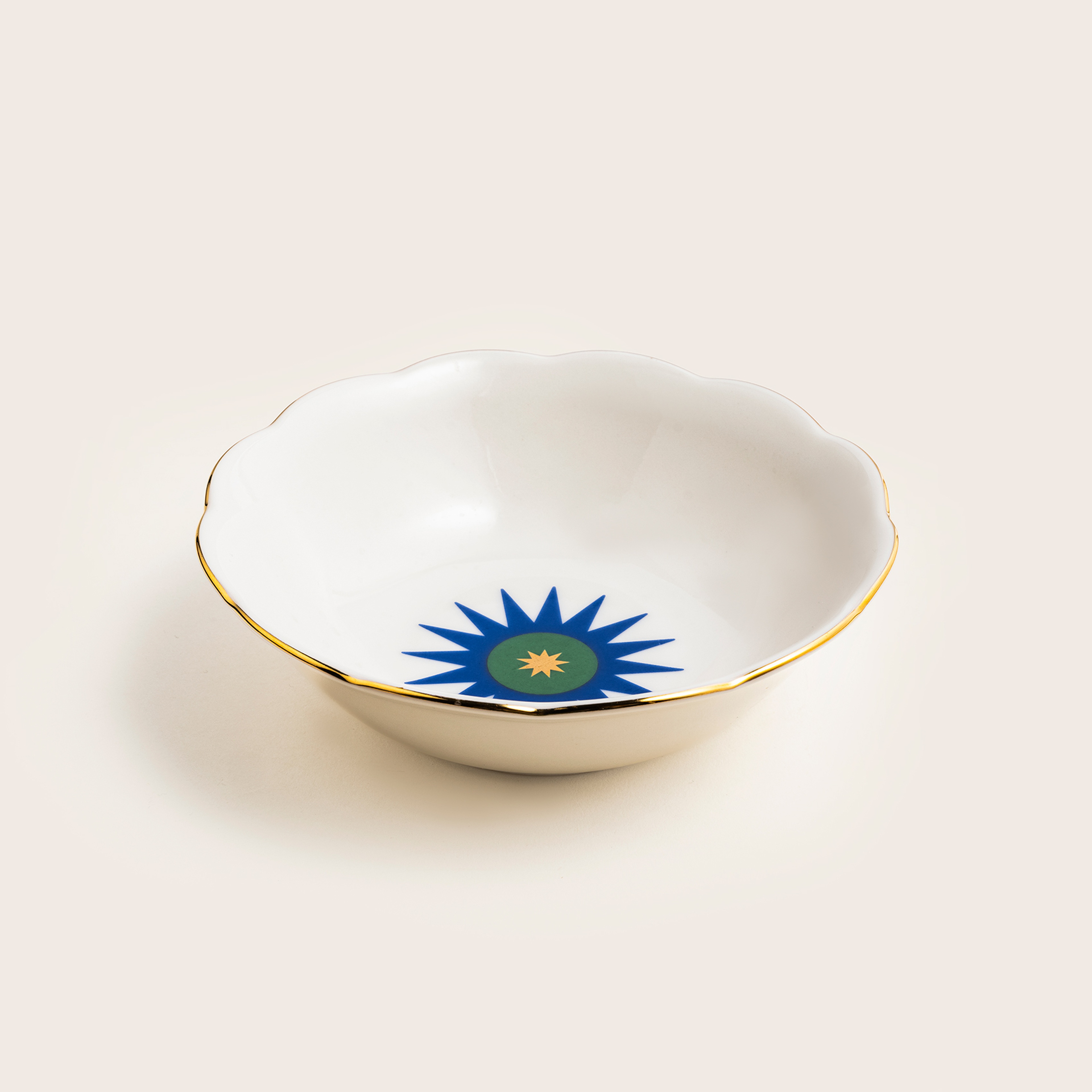 Emet Porselen Kase 16x16x5.1 Cm Mavi