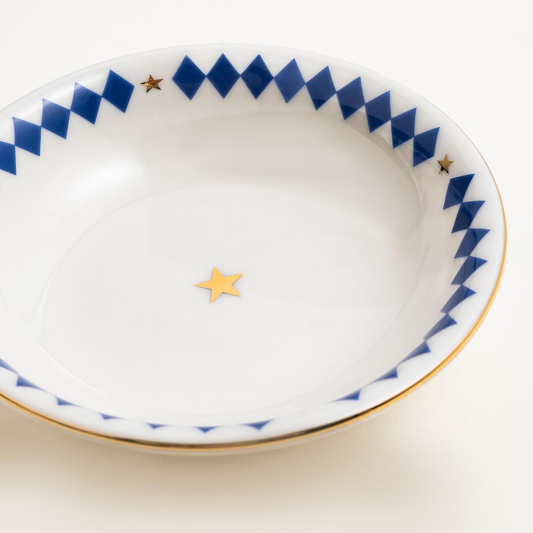 Emet Porselen Kase 11x11x2.9 Cm Mavi