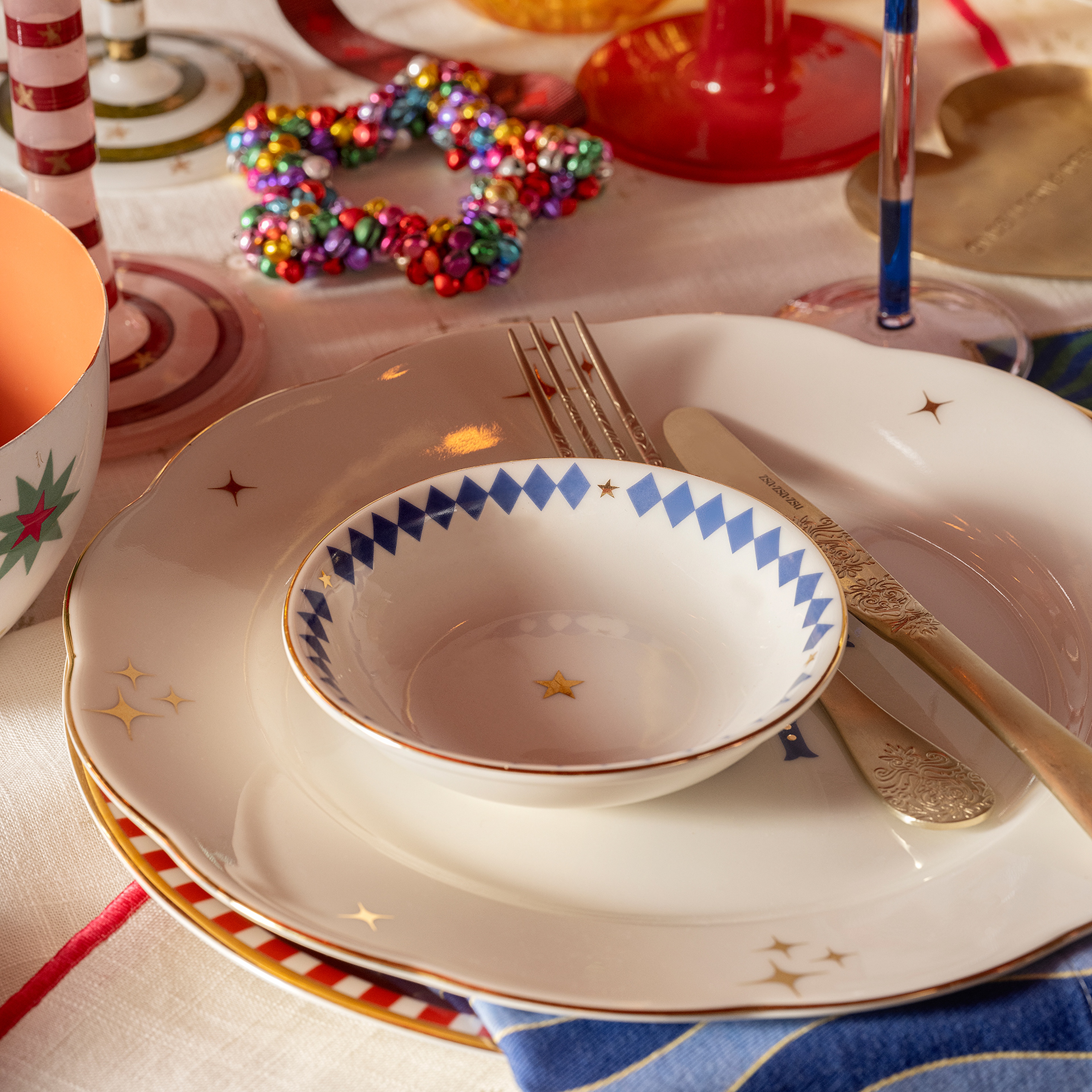 Emet Porselen Kase 11x11x2.9 Cm Mavi