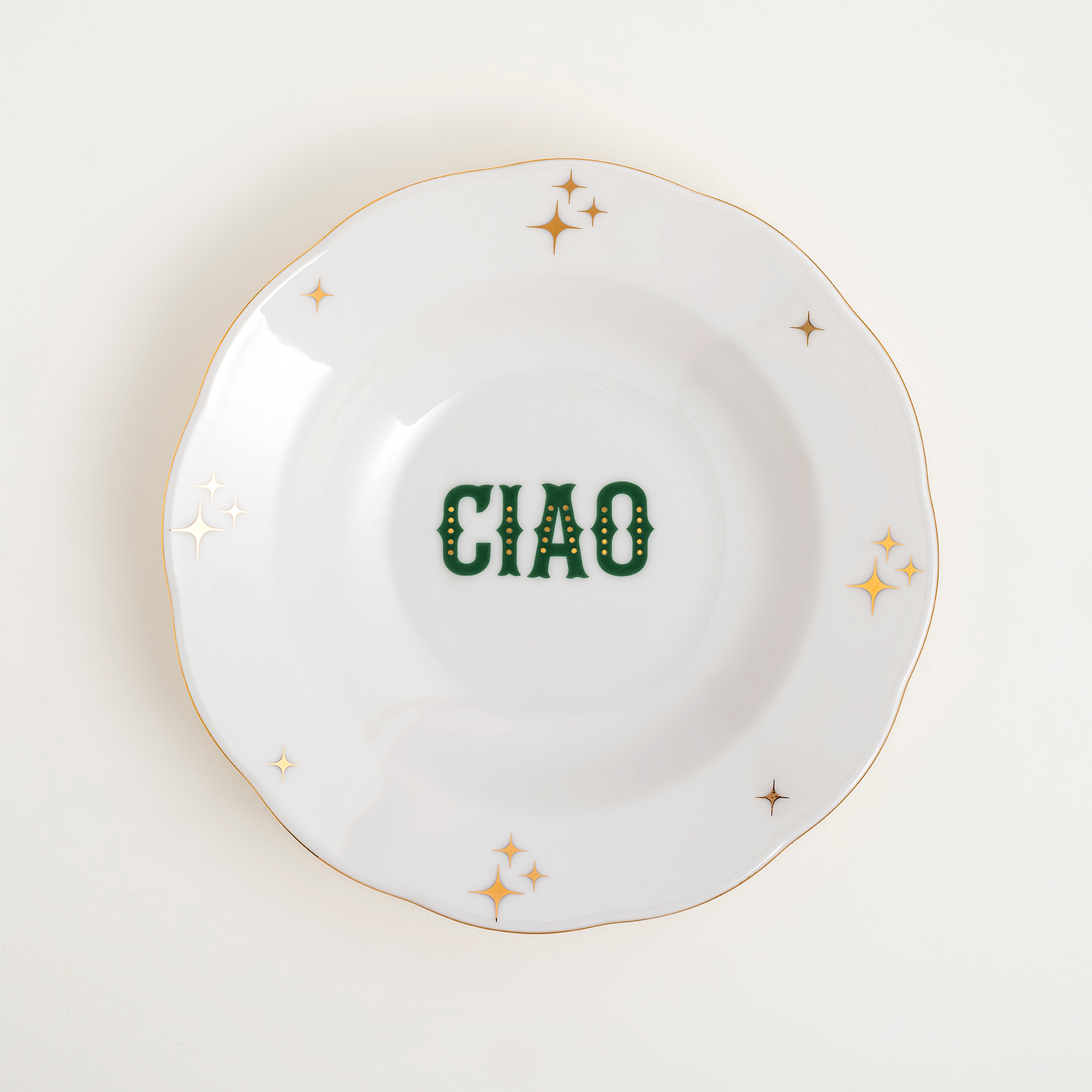 Emet Porselen Çukur Tabak 23x23x4.5 Cm Yeşil