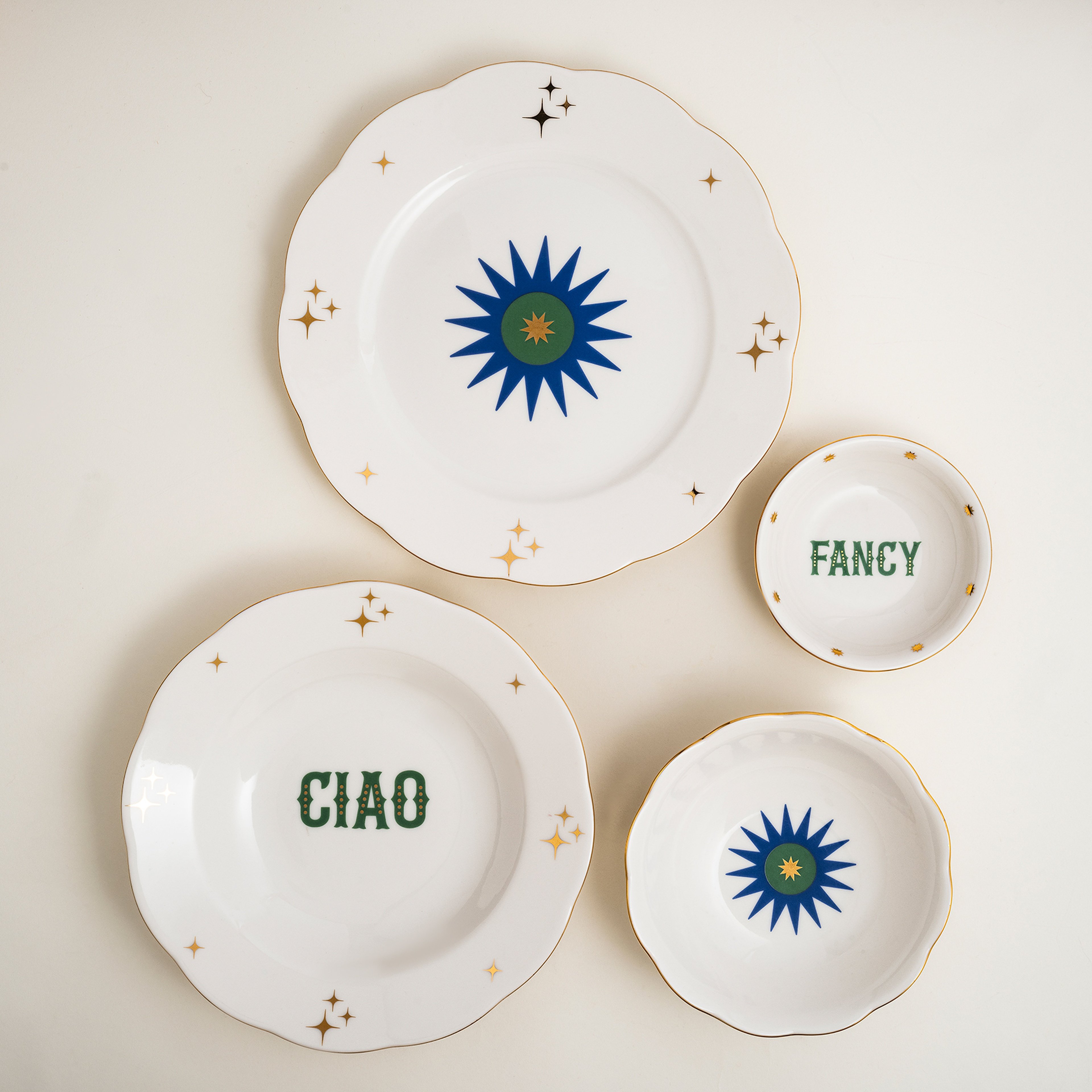 Emet Porselen Kase 11x11x2.9 Cm Yeşil