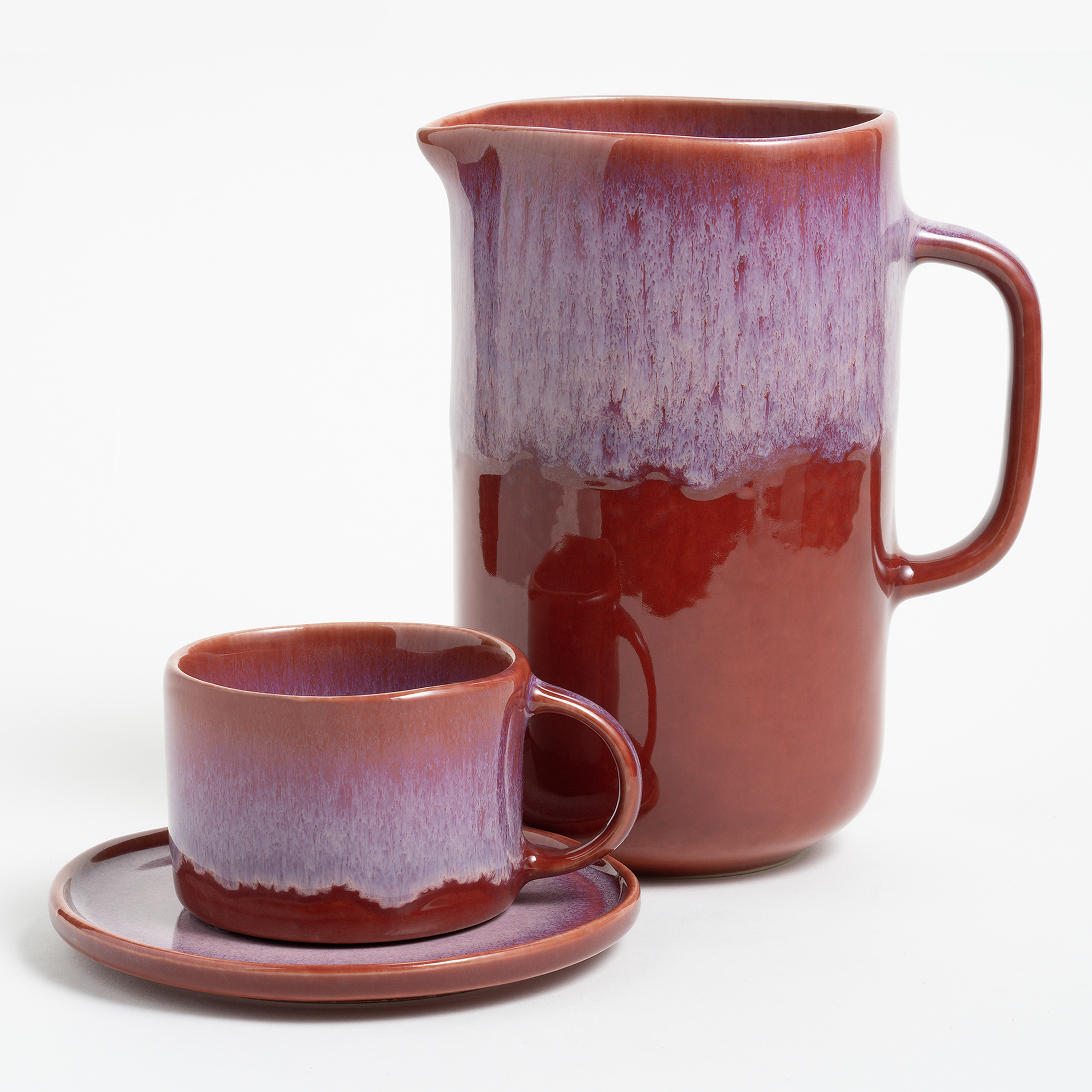 Fonte Stoneware Sürahi 700 Ml Fuşya