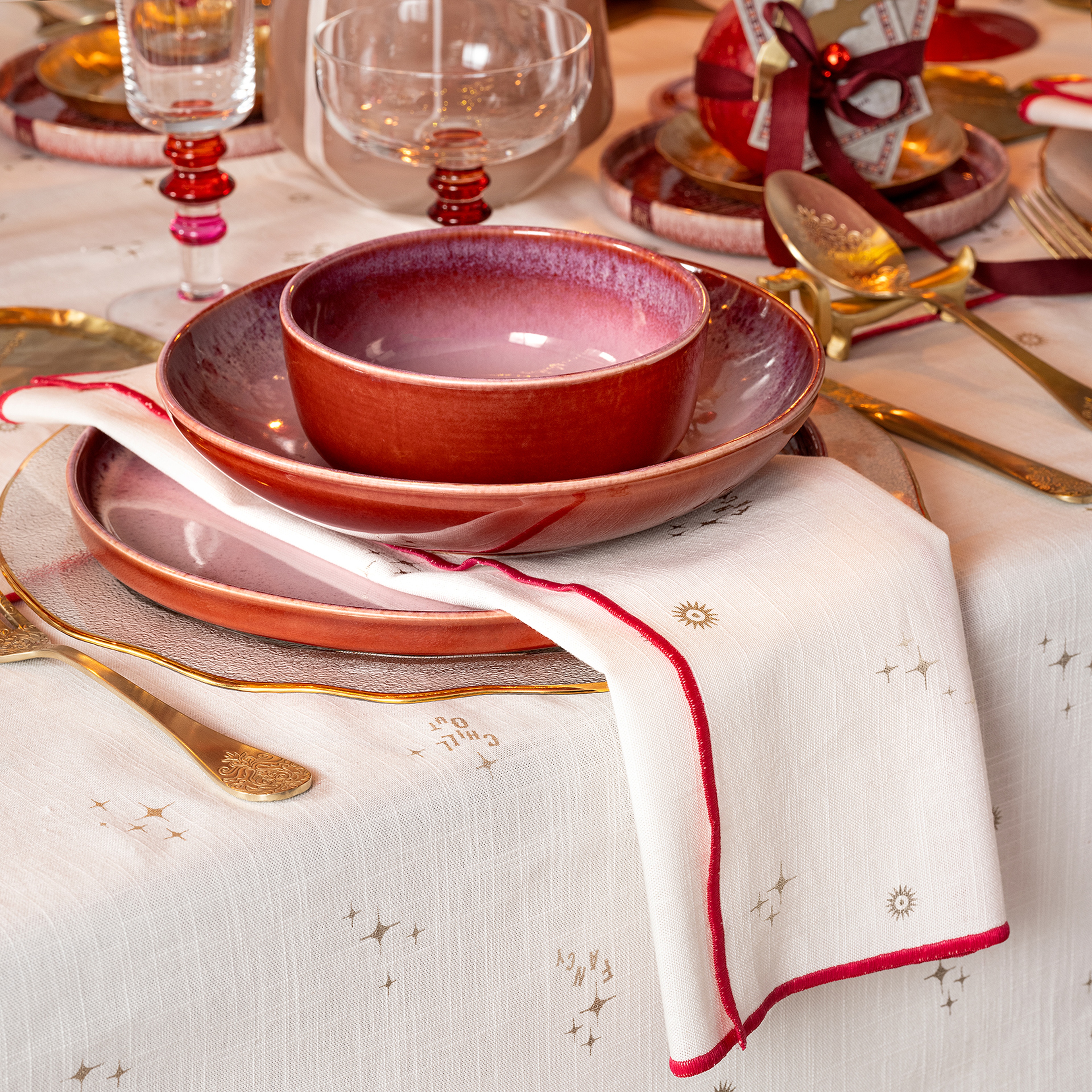 Fonte Stoneware Kase 15x14x7 Cm Fuşya