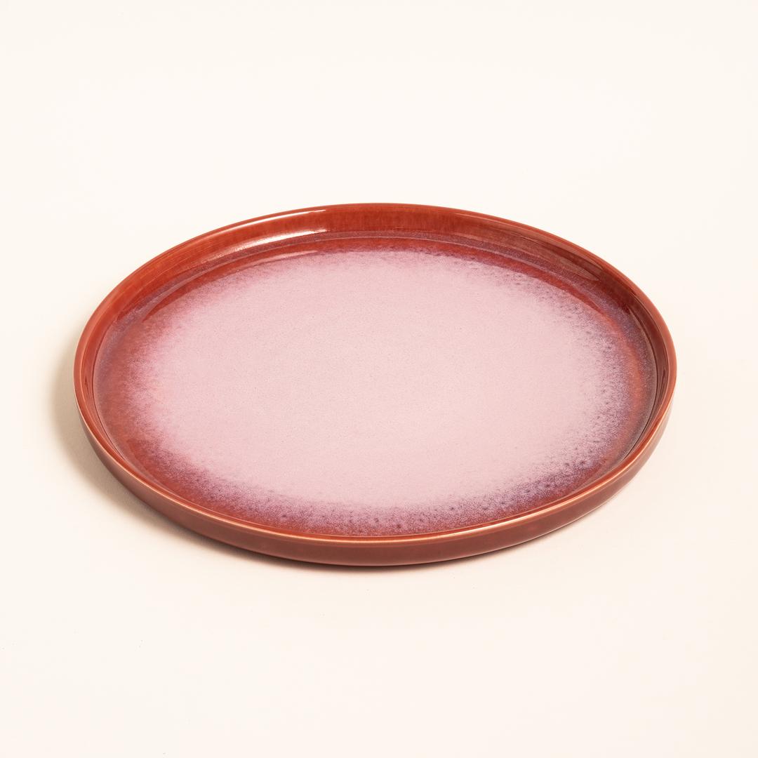 Fonte Stoneware Yemek Tabağı 26x26x3 Cm Fuşya