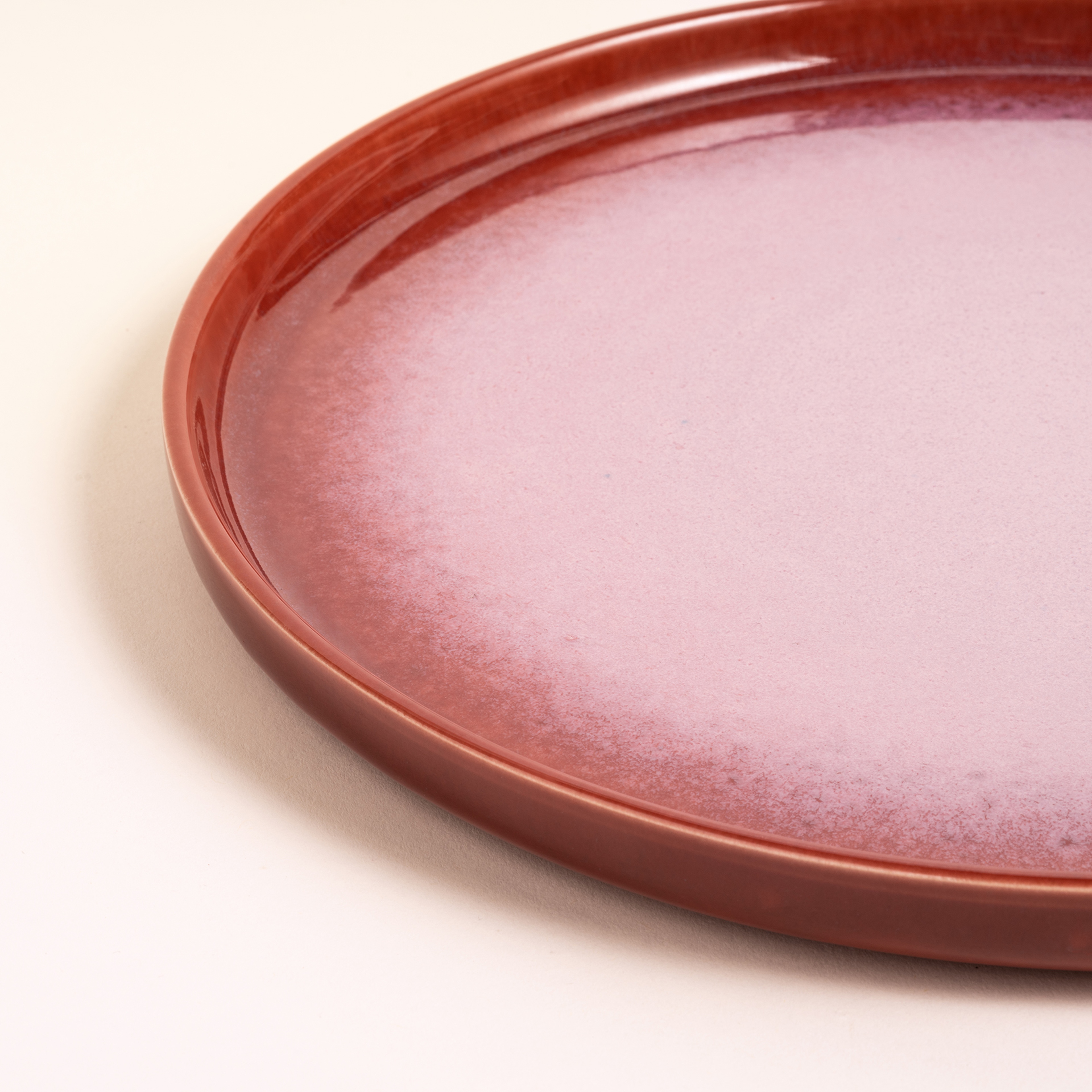 Fonte Stoneware Yemek Tabağı 26x26x3 Cm Fuşya